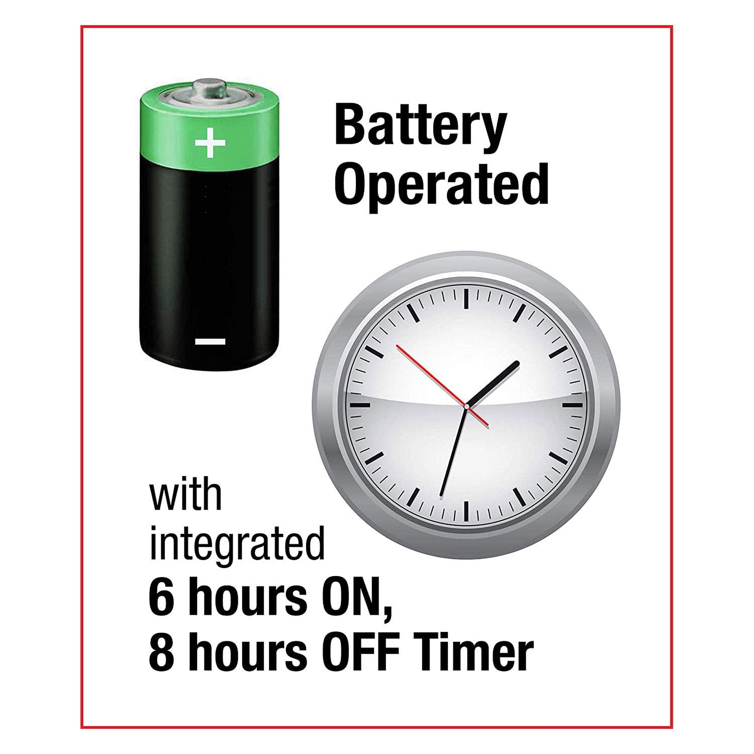battery operated with timer