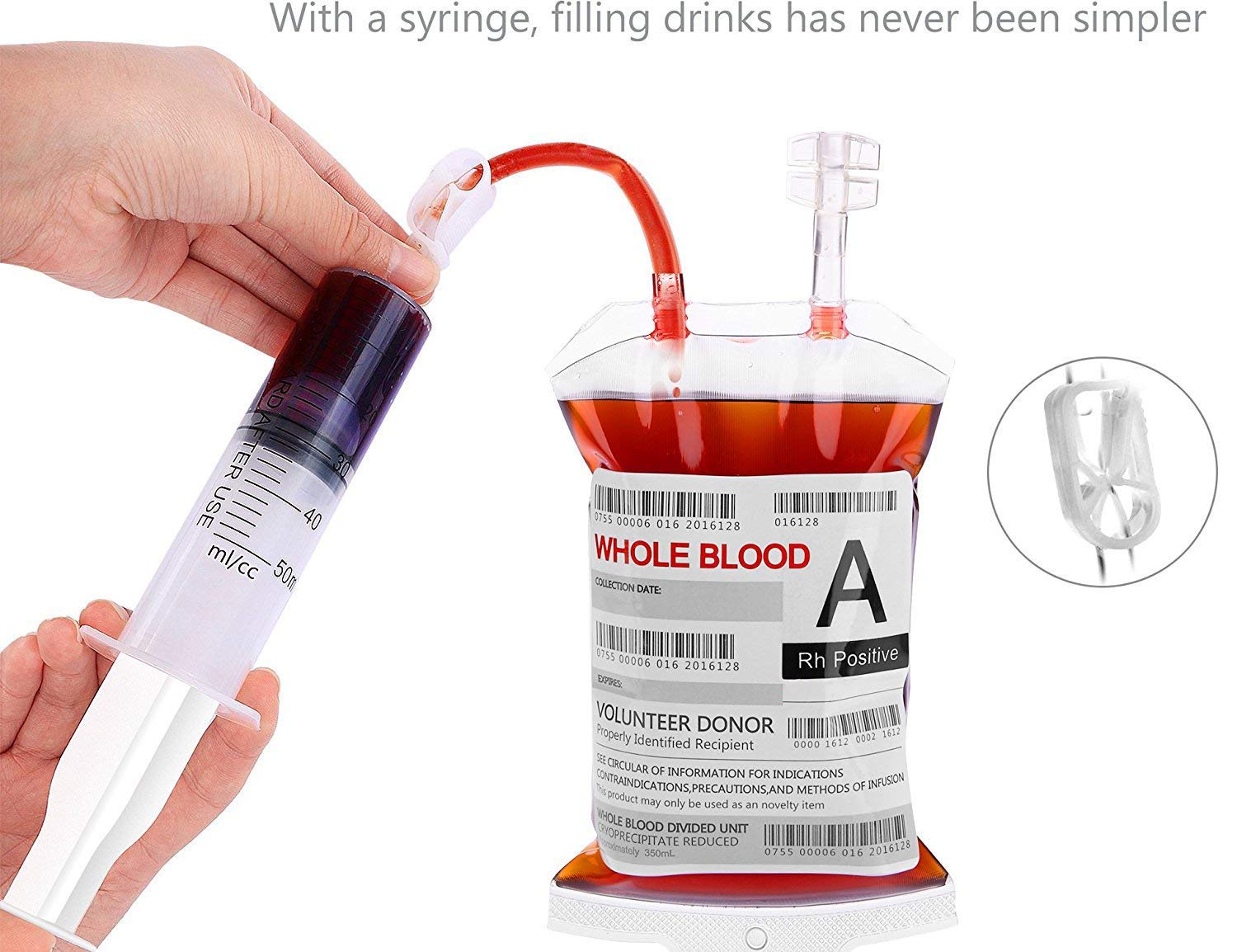blood bag for Halloween party drinks