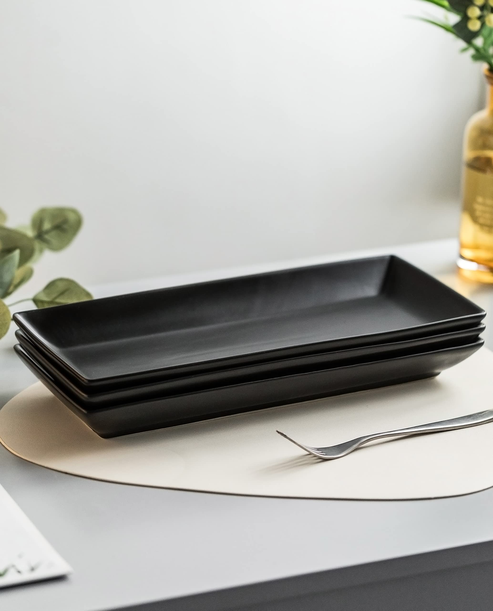 party tray black ceramic