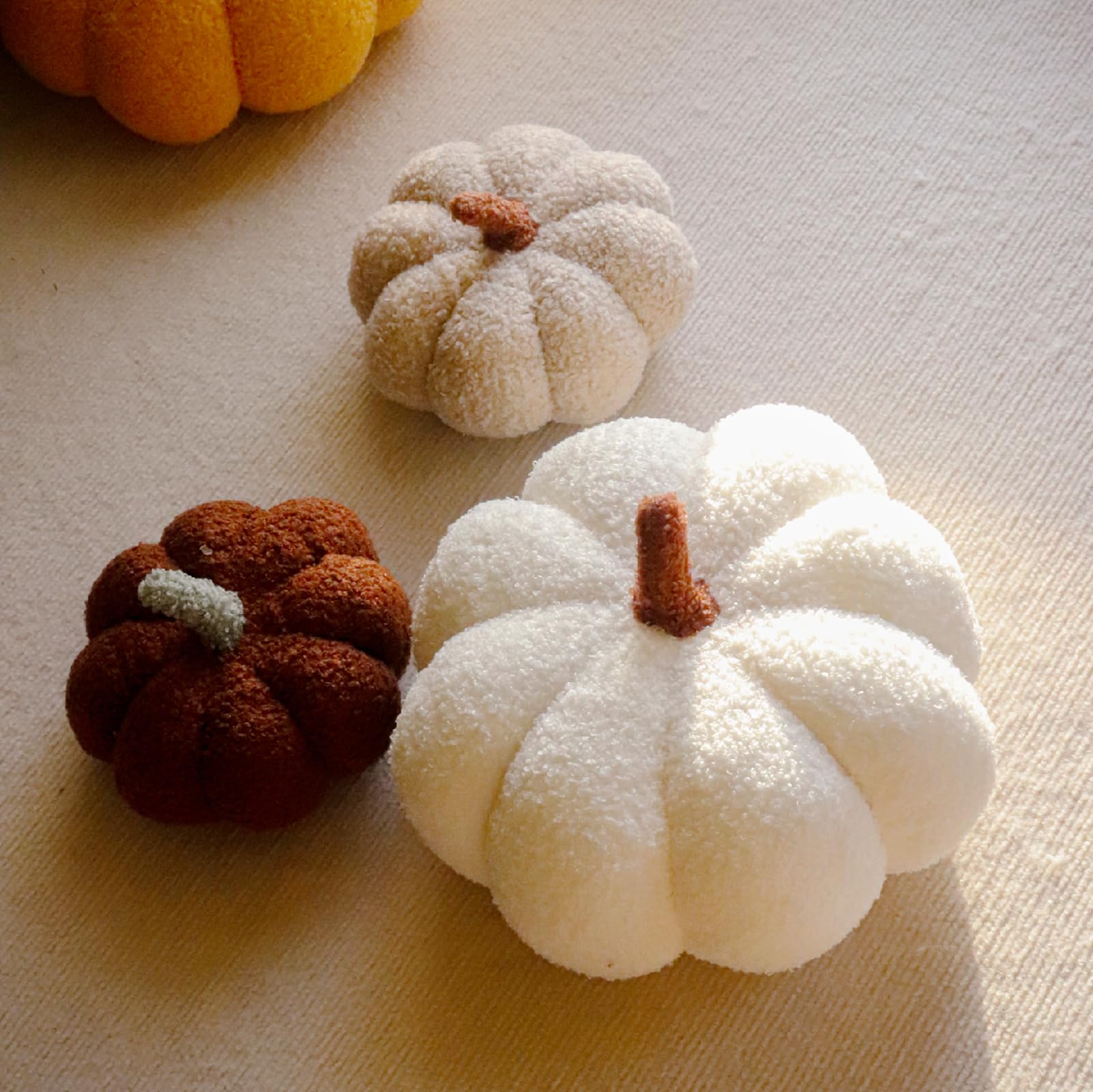 Fall Pumpkin Shaped Throw Pillow Indoor Fall Decor
