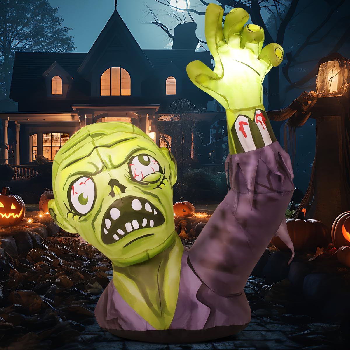 spooky zombie inflatable Halloween decoration
