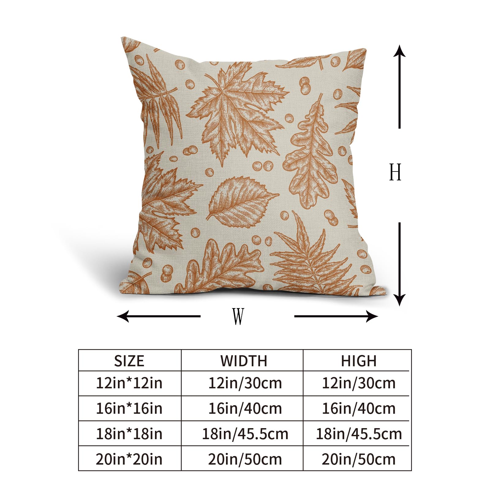 set of two pillow cover sizes