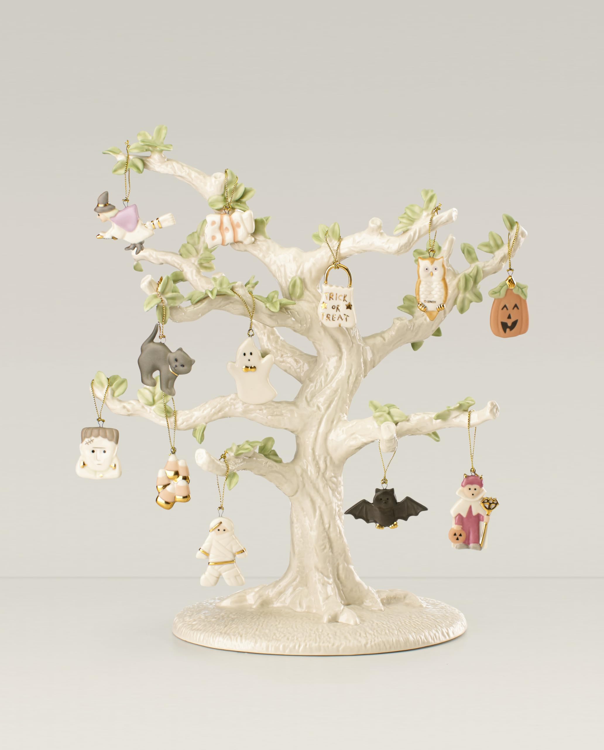 Lenox Trick Or Treat 12-Piece Ornament & Tree Set