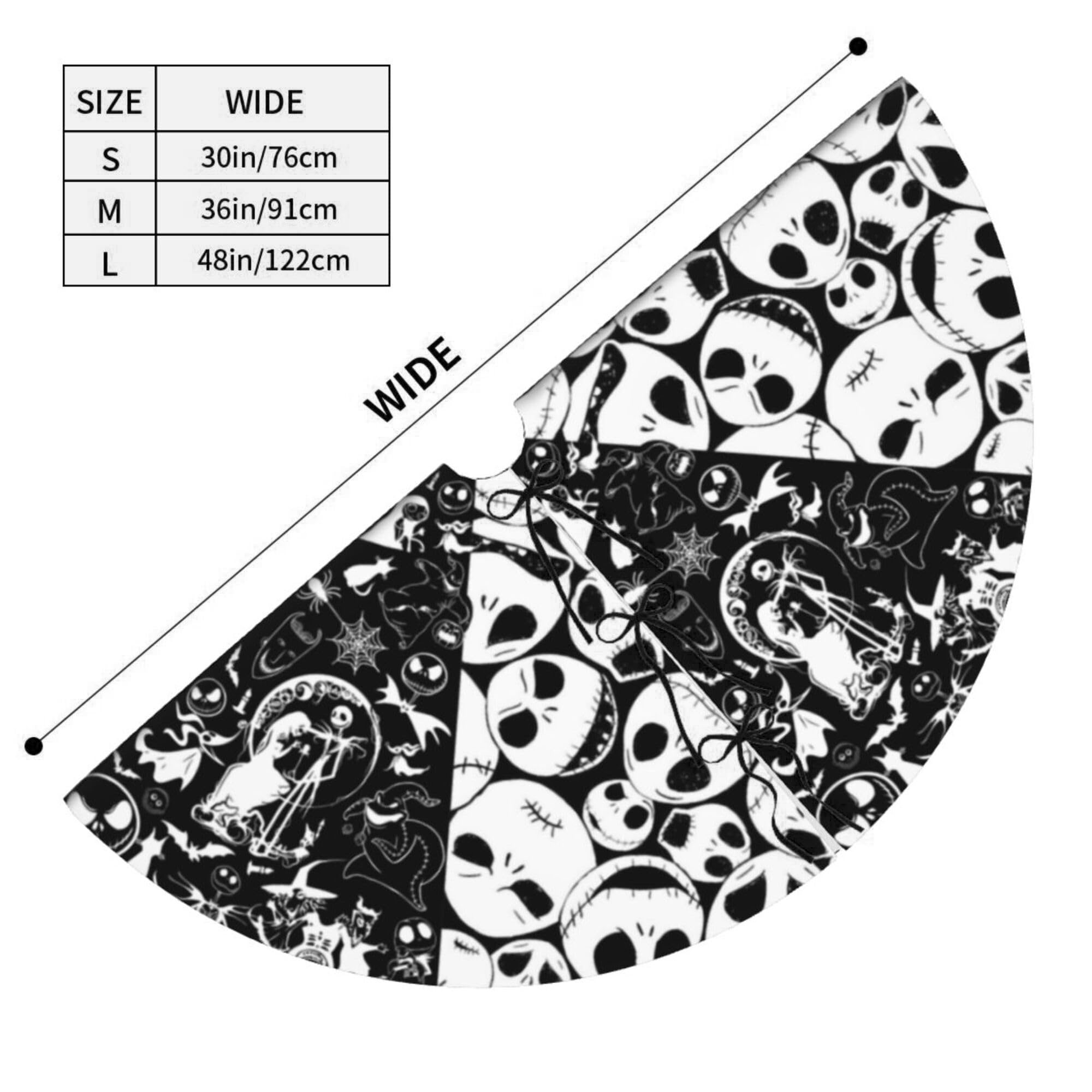 skeleton tree skirt dimensions