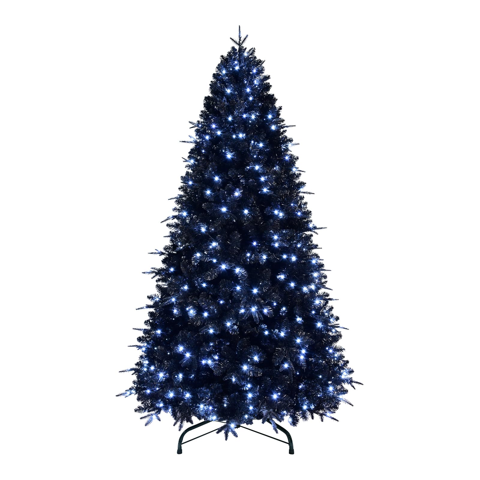 7FT Pre-Lit Black Halloween Tree with 450 Lights