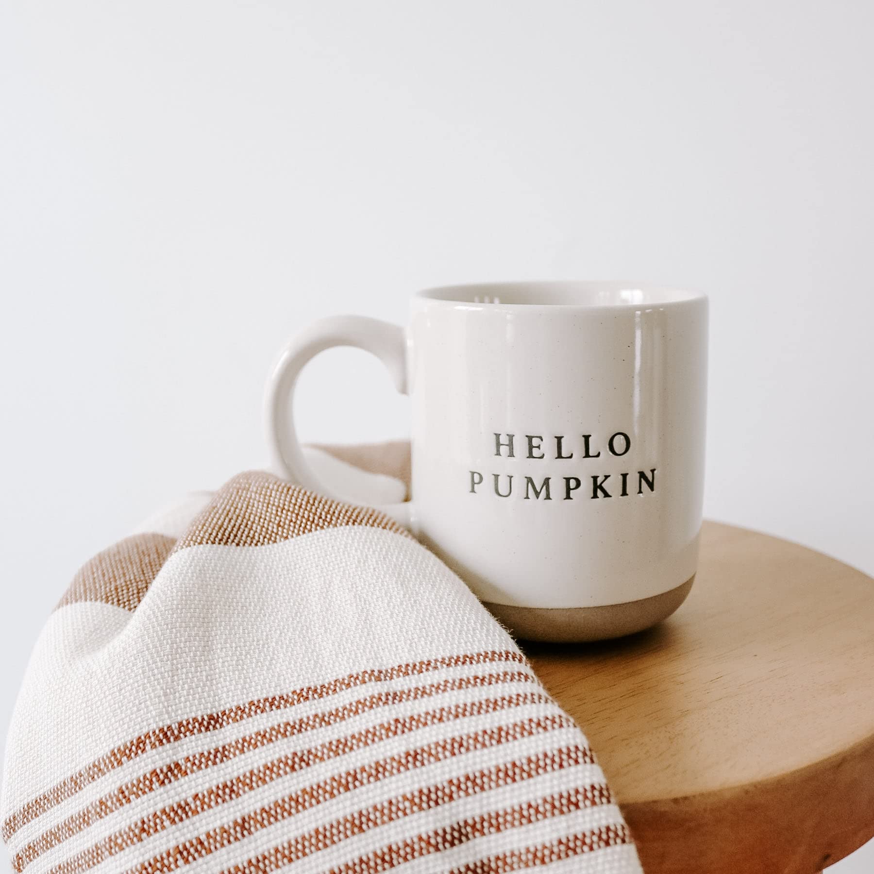 cute call coffee mug hello pumpkin