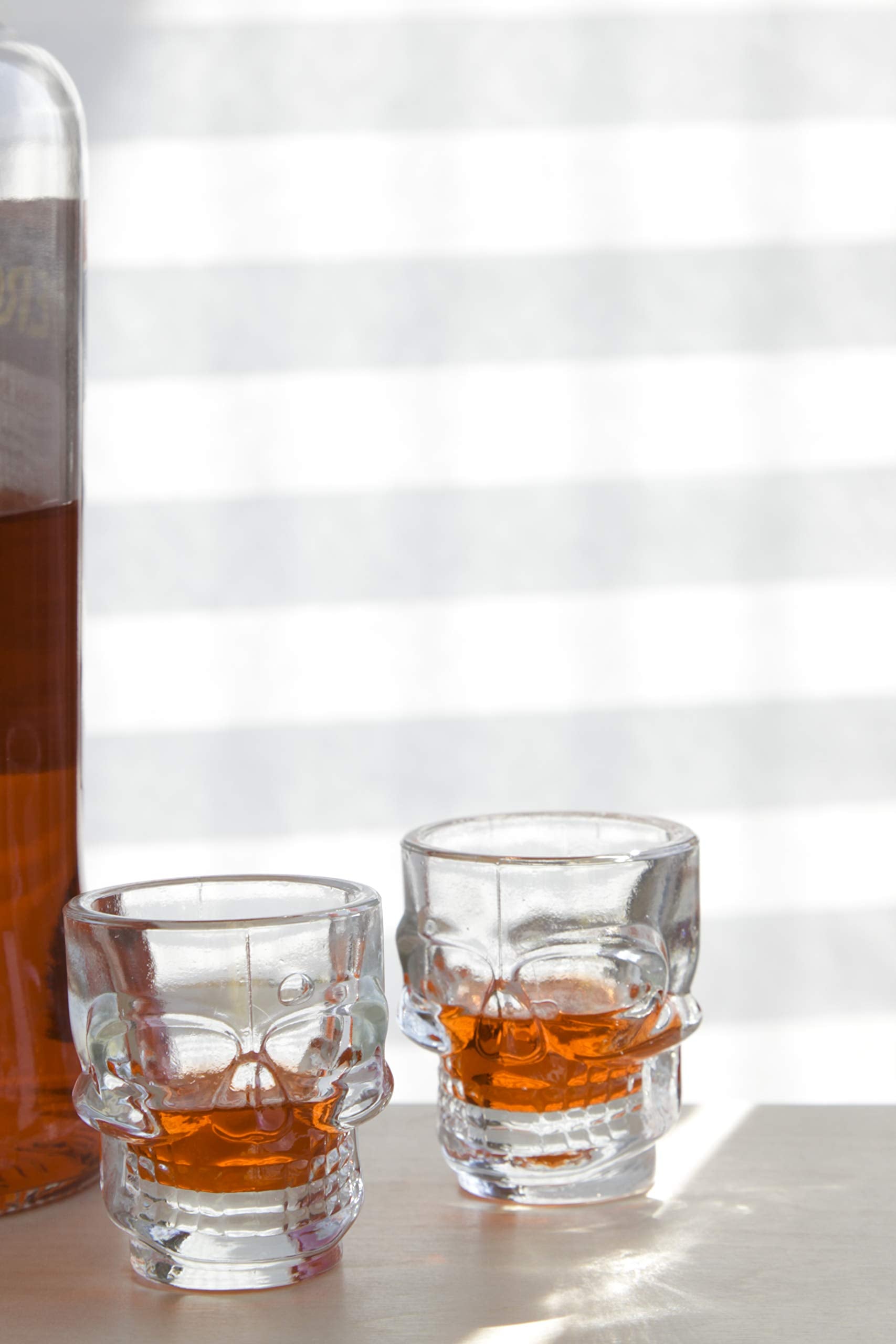 3D Skull Shot Glass Set for Halloween