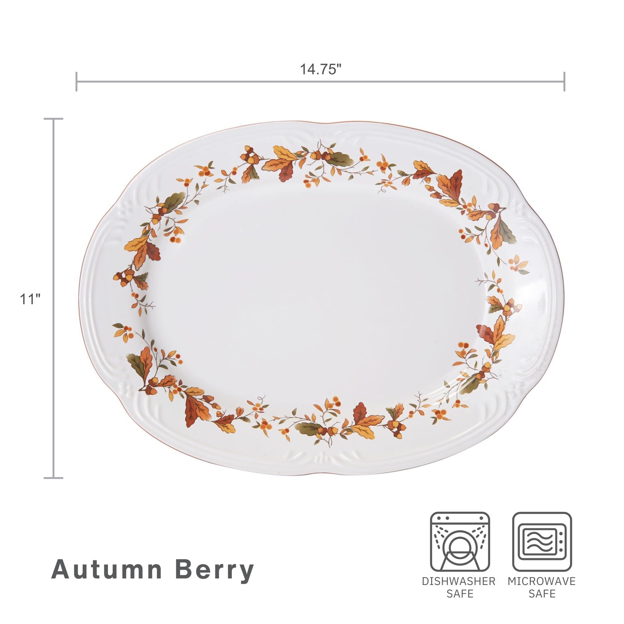 Thanksgiving platter size