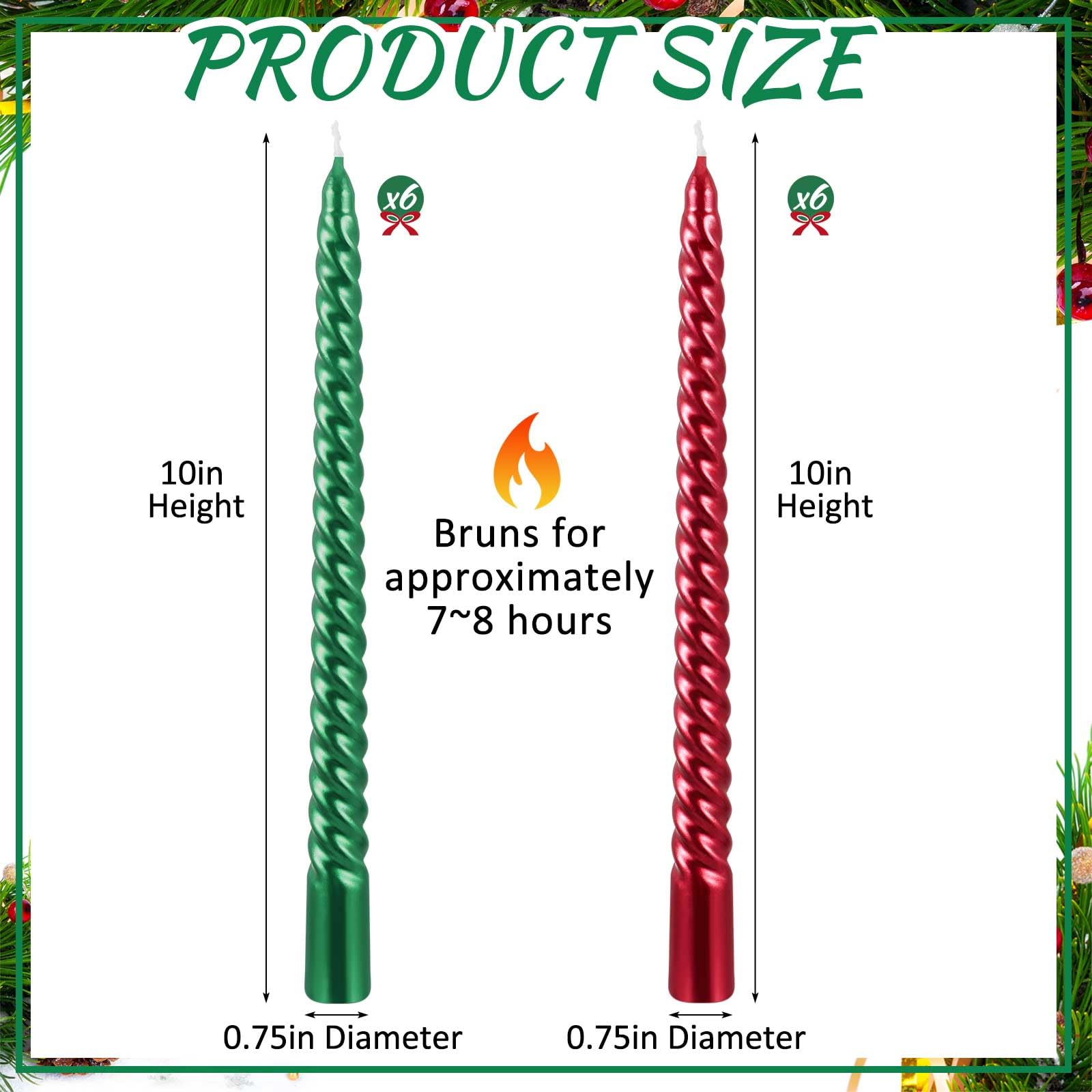 candle height diameter and burn time