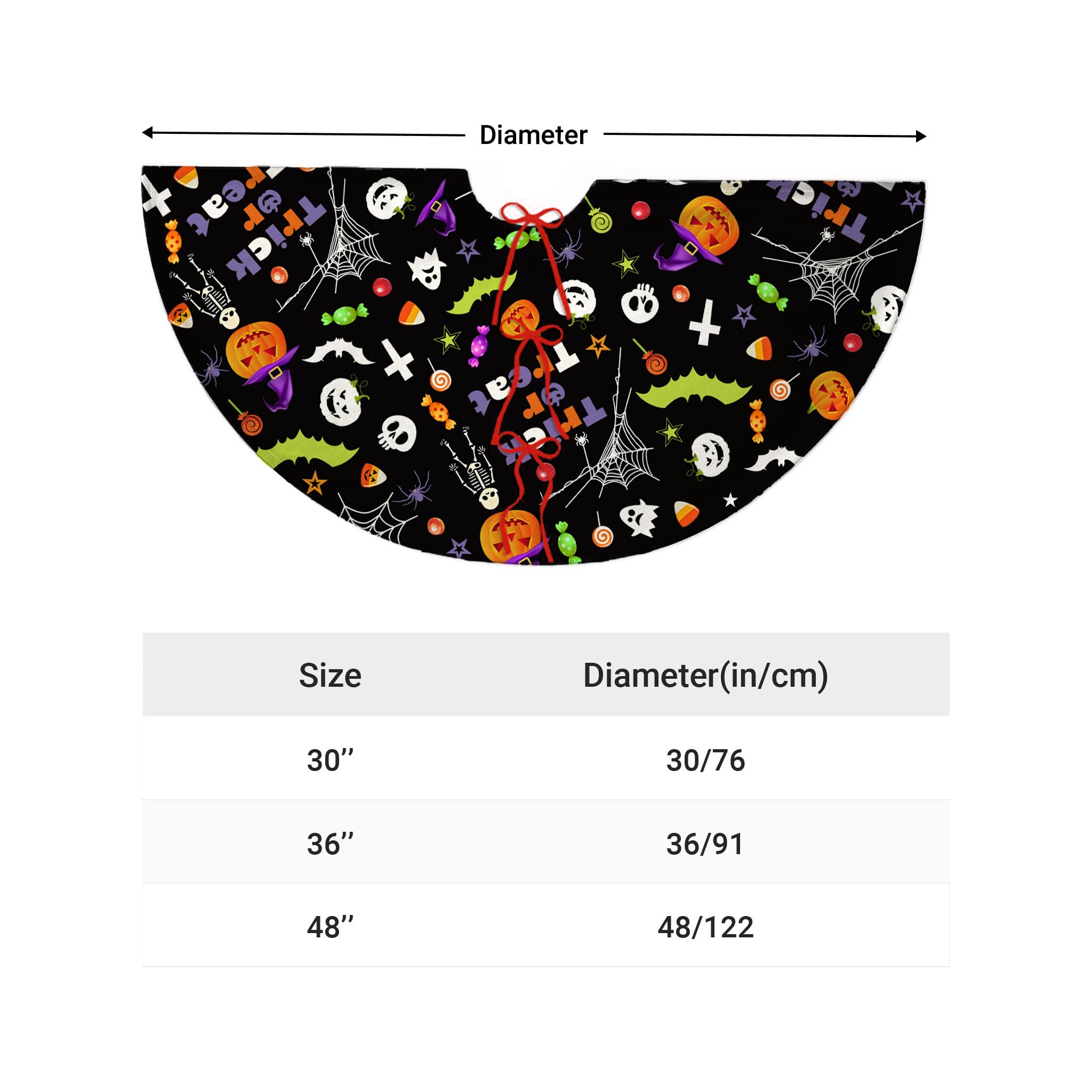 Halloween Tree Skirt Size