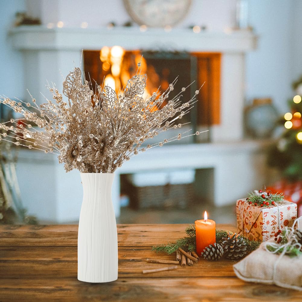 holiday indoor fake berry stems champagne