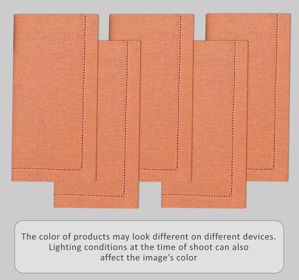 Orange Linen Napkin Set