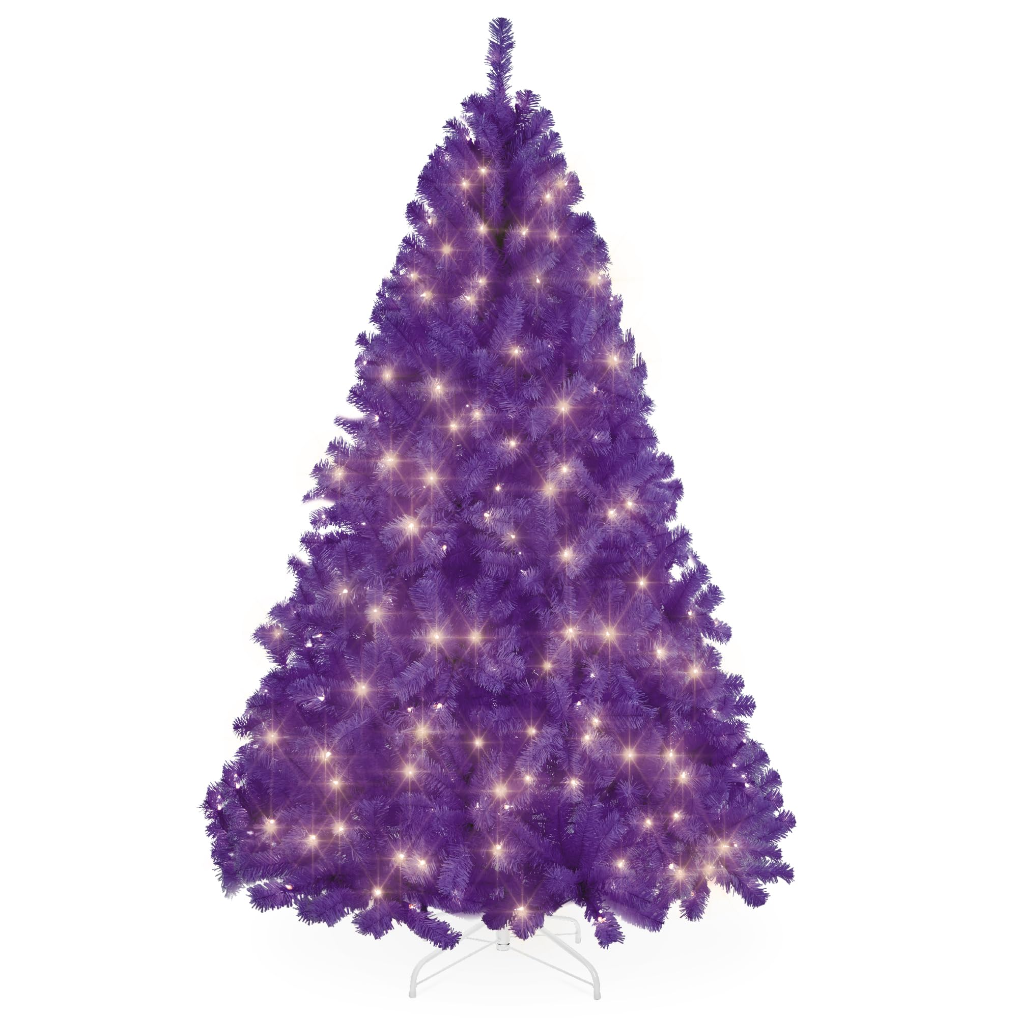 9ft Pre-Lit Purple Christmas Tree