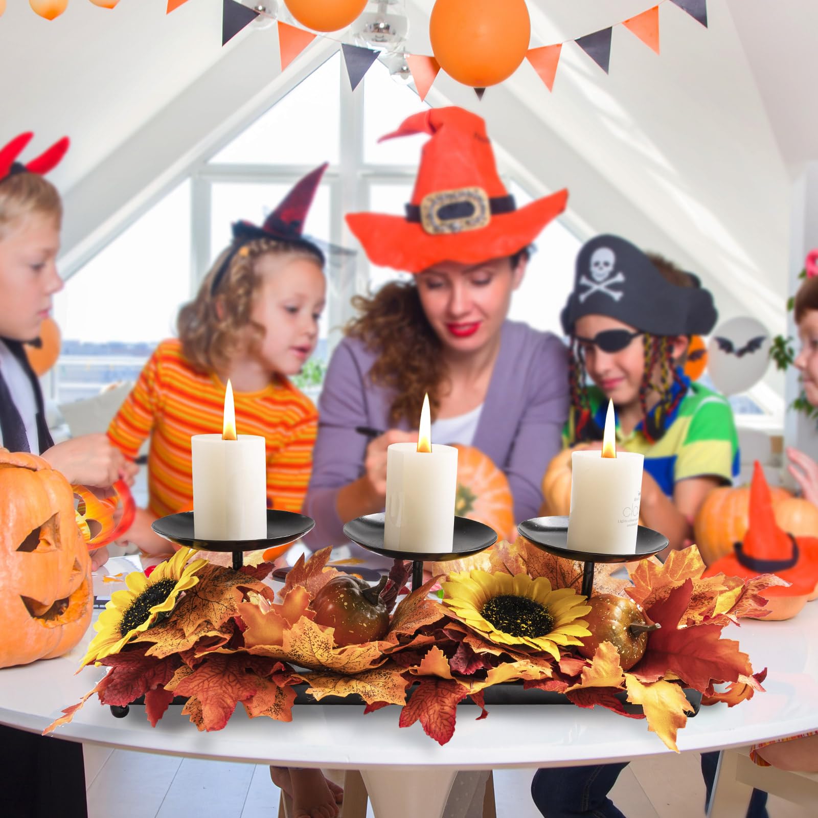 Halloween party candle holders