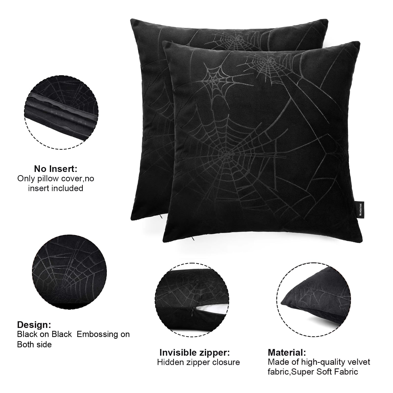 pillow cover features