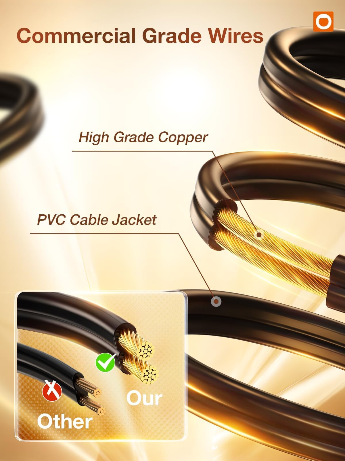 48 Ft Edison Bulb Outdoor String Lights Features Commercial Grade Wires