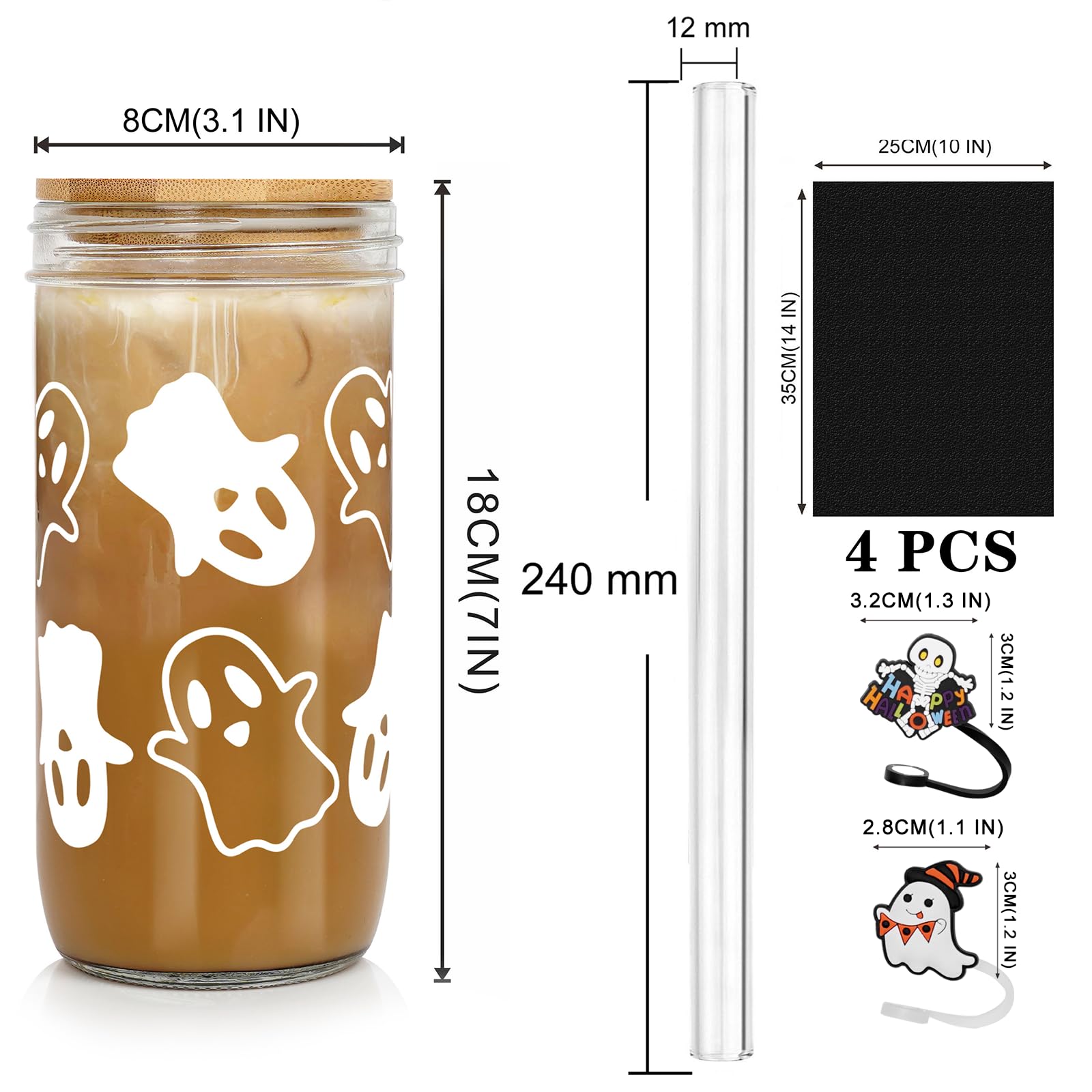 Glass tumbler size