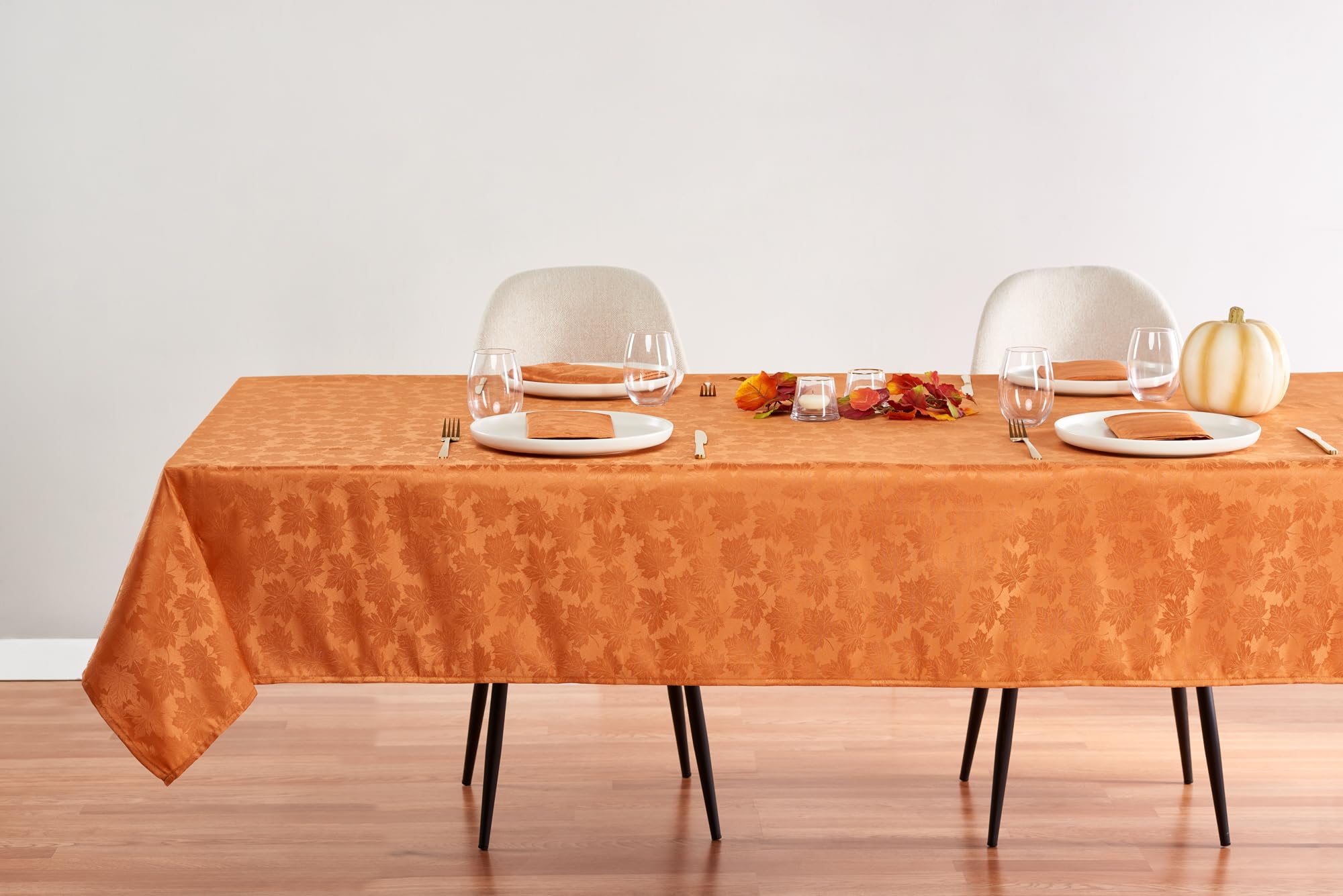 amber fall maple leaf print tablecloth