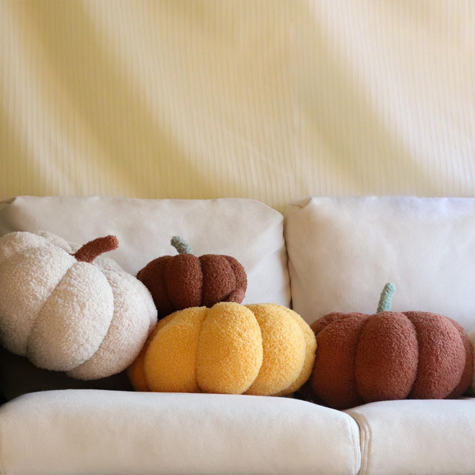 Halloween Throw Pillows Pumpkin Shaped Pillow Decor