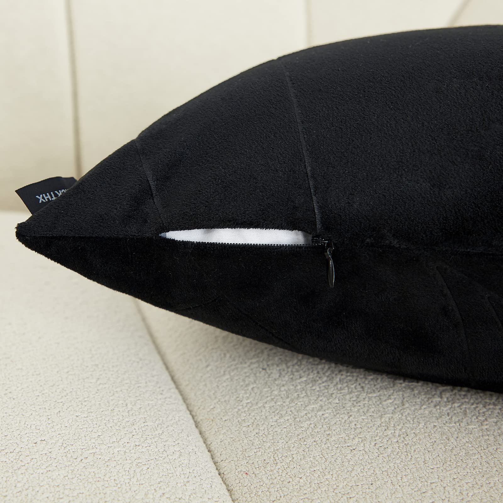 pillow covers hidden zipper