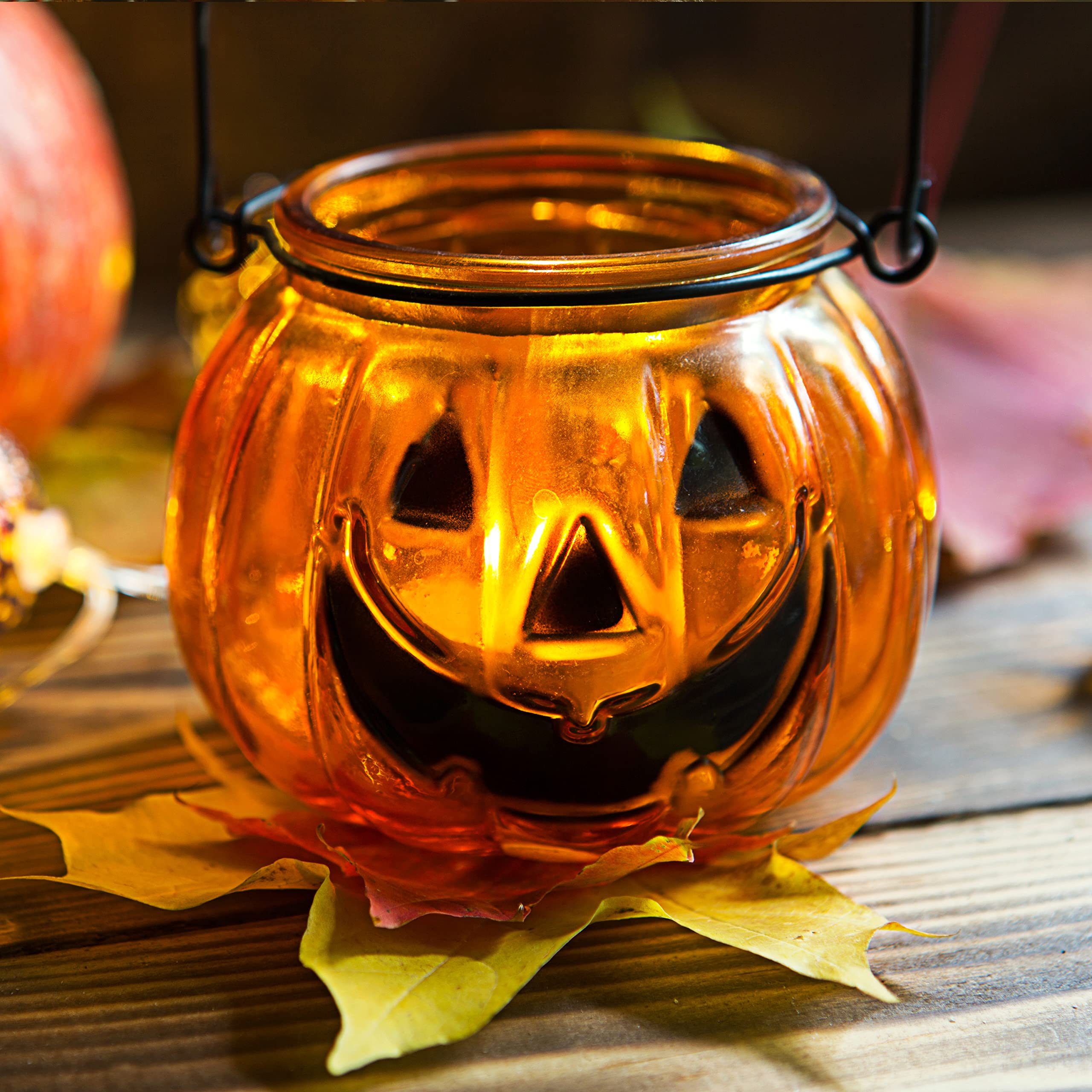 cute pumpkin candle holder for tealights