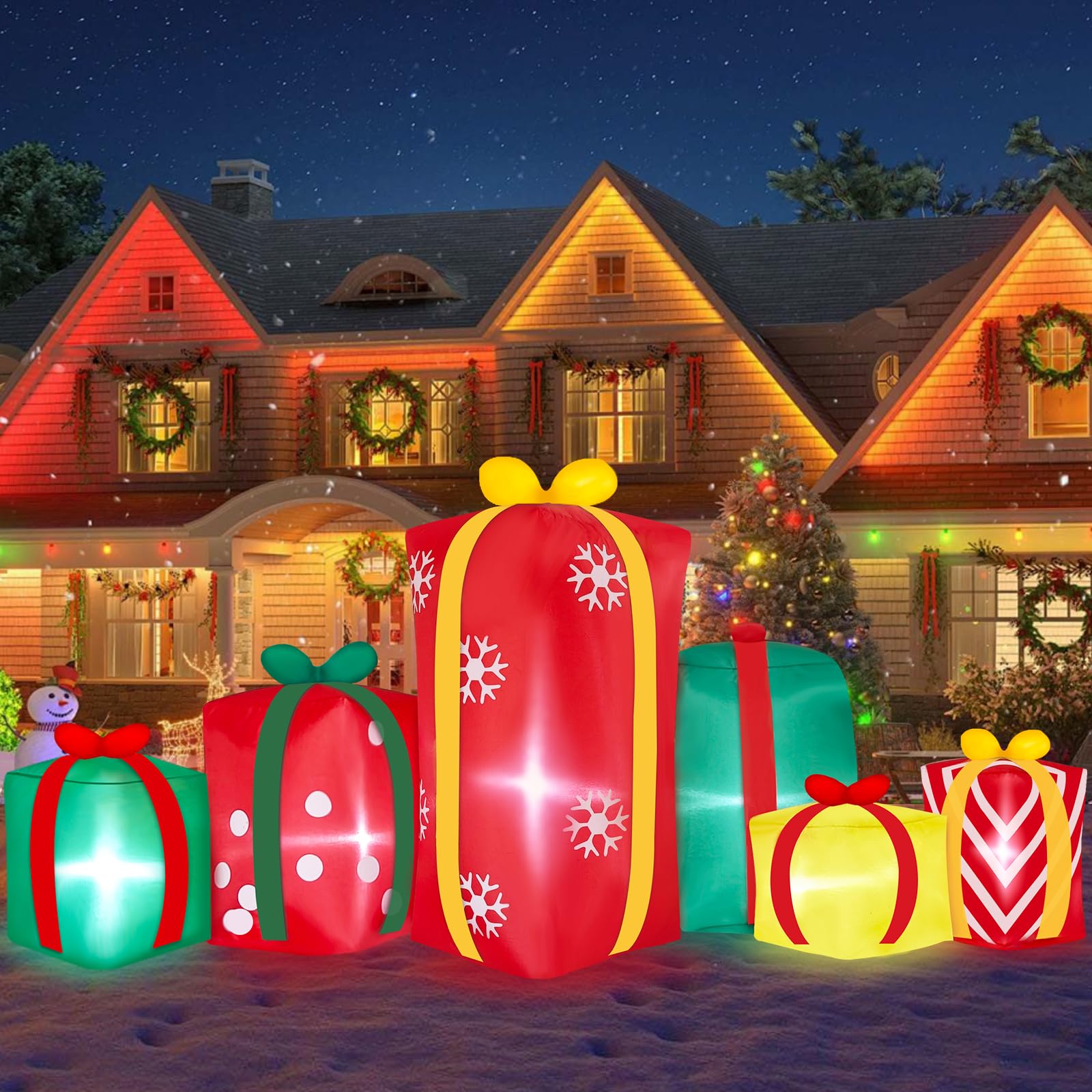 Large Christmas Inflatable Gift Boxes