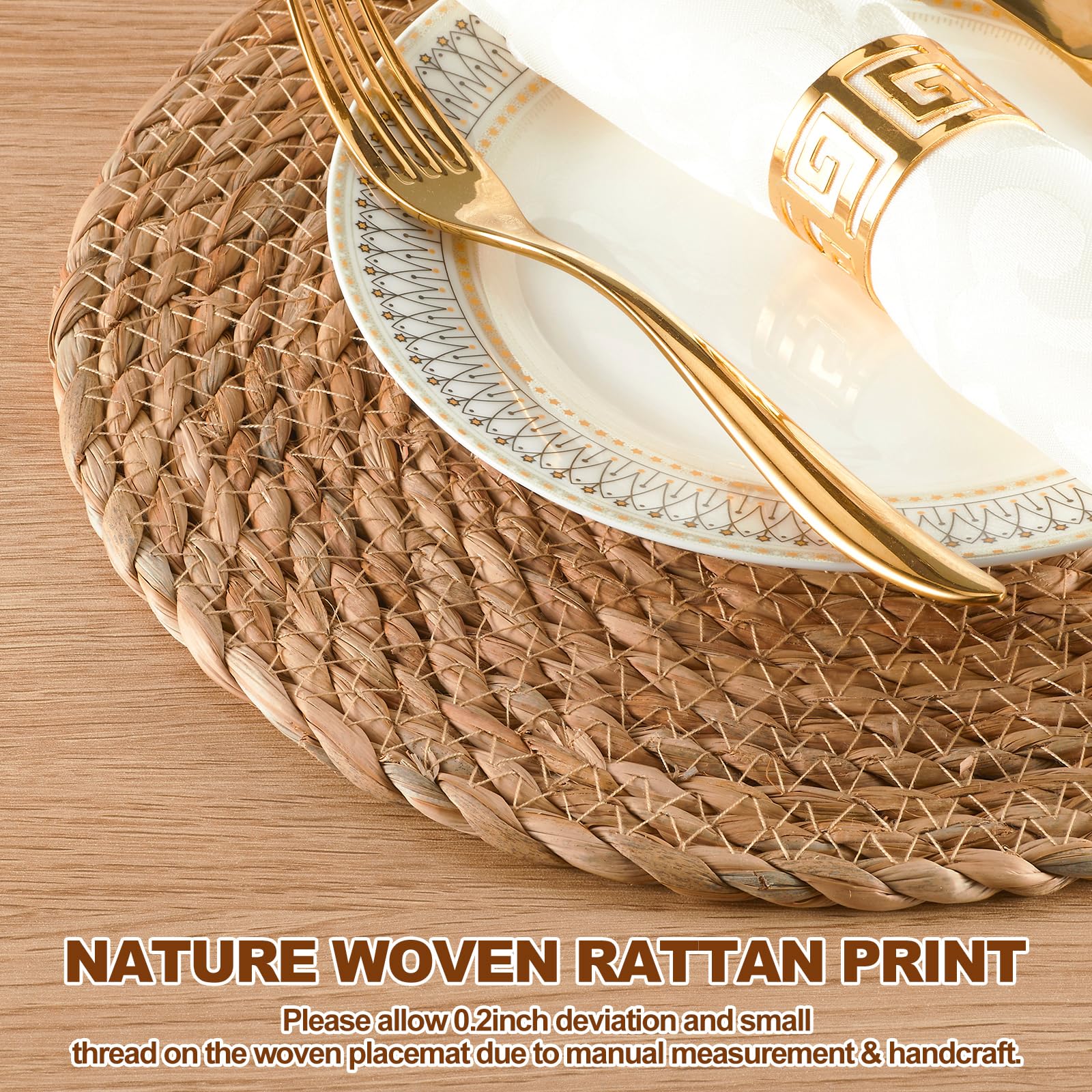Natural Woven Rattan Print