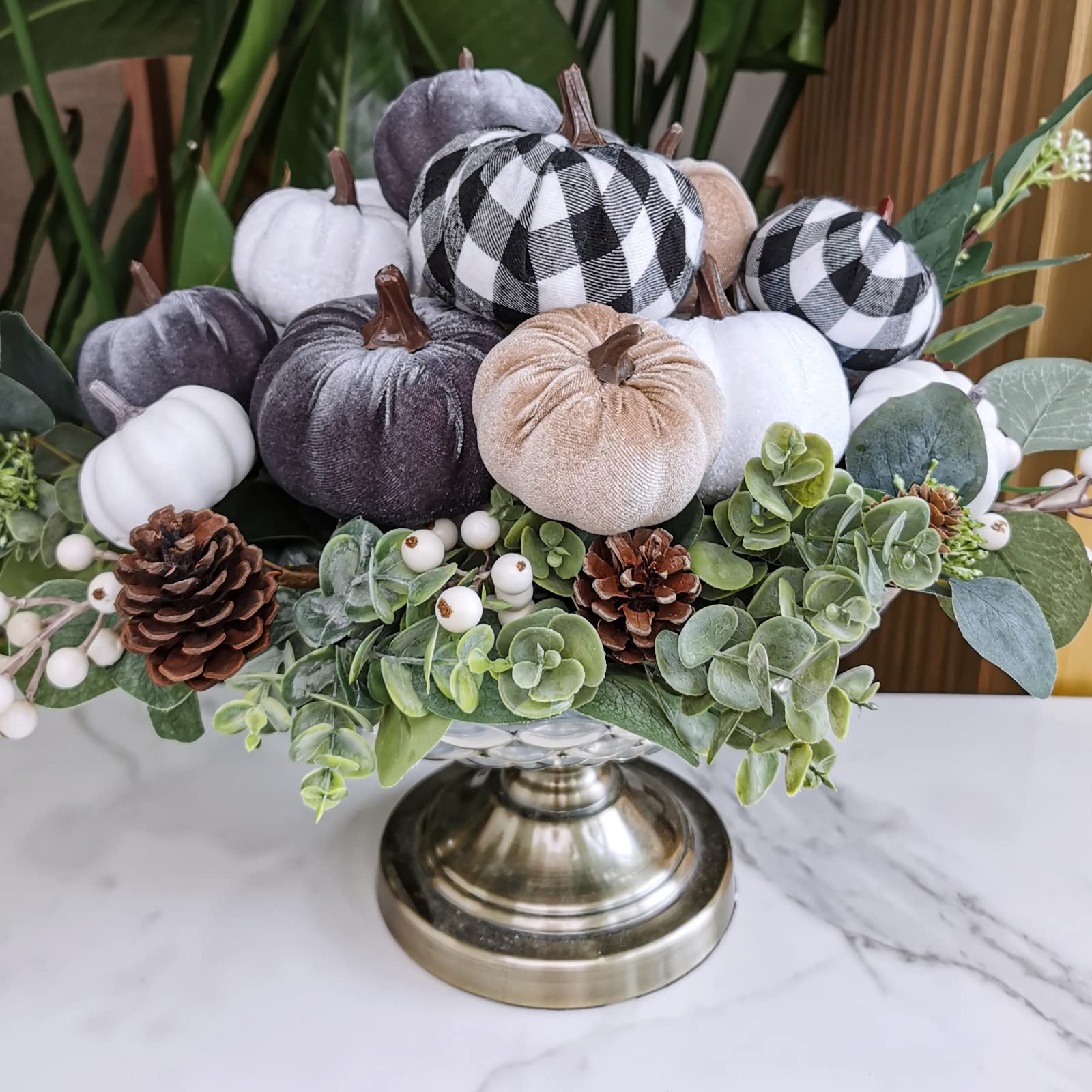 soft fabric pumpkin boquet