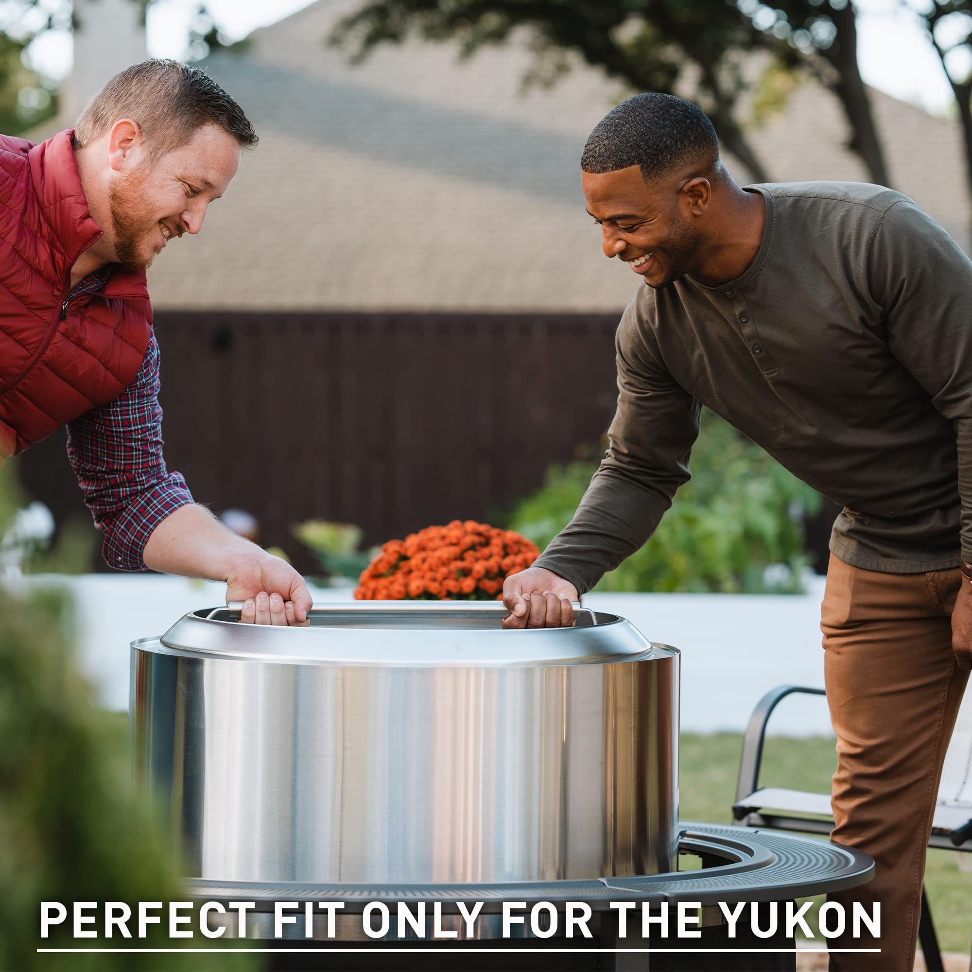 full-circle fire pit tabletop barrier fits Solo Stove Yukon fire pit