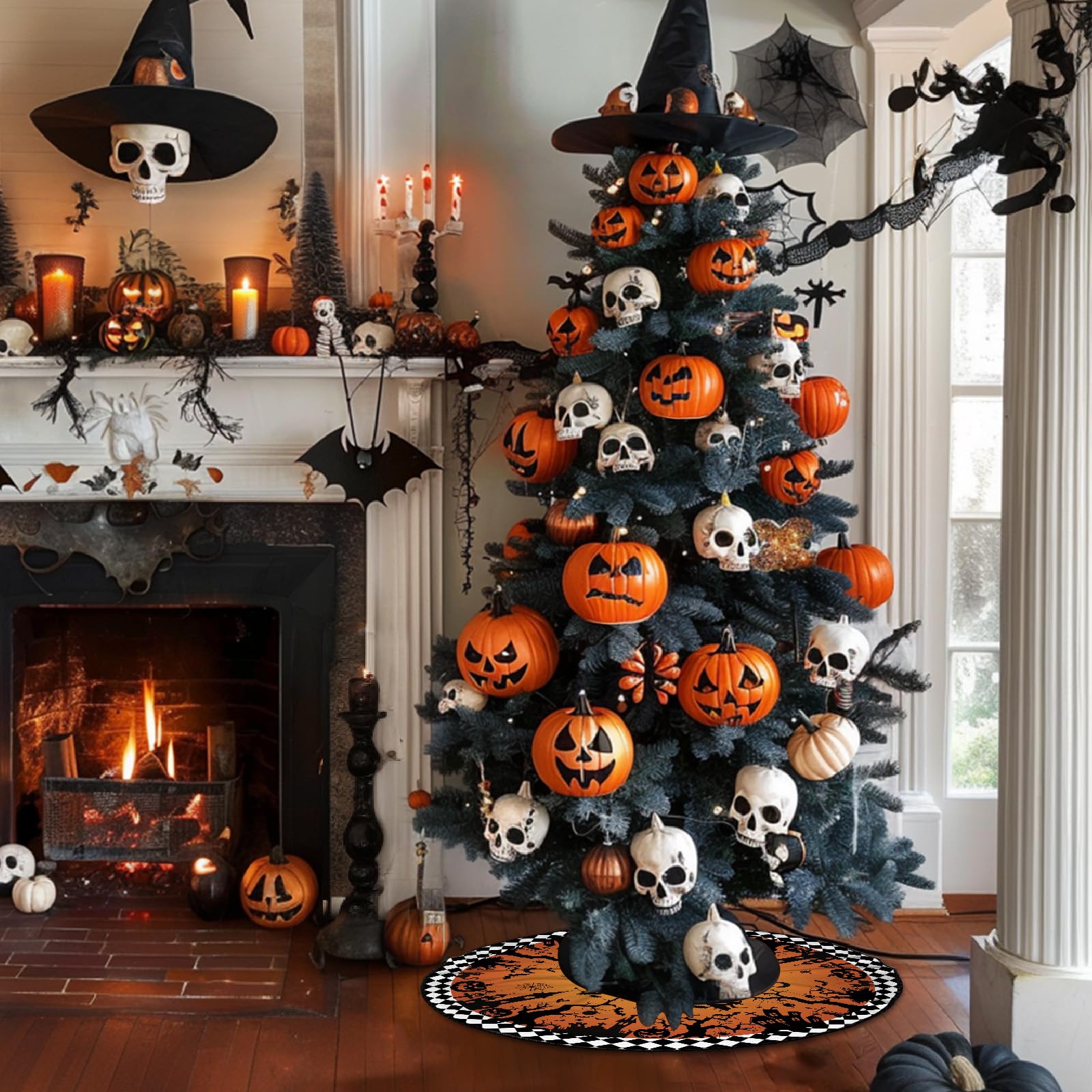 Halloween tree skirt