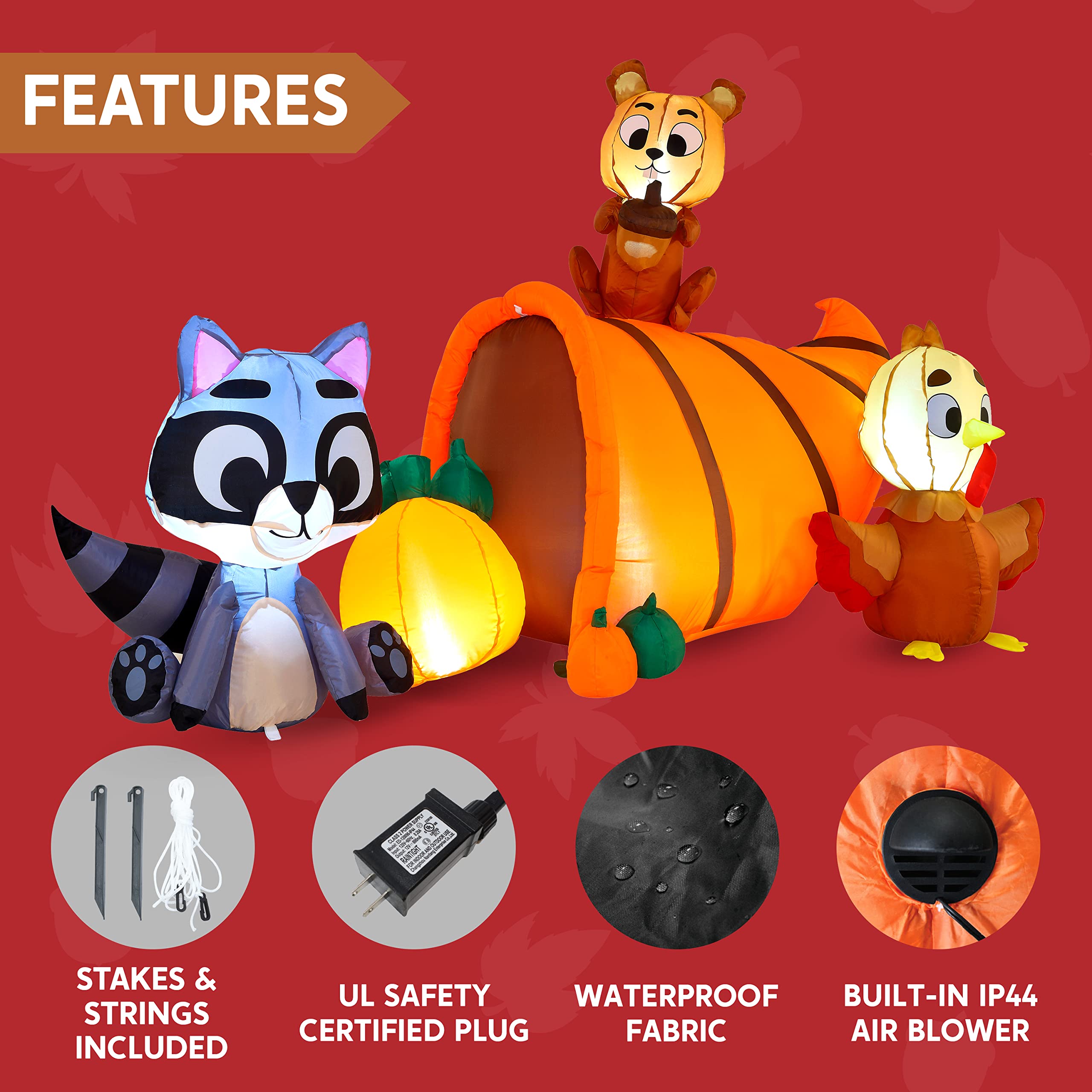 Inflatable features
