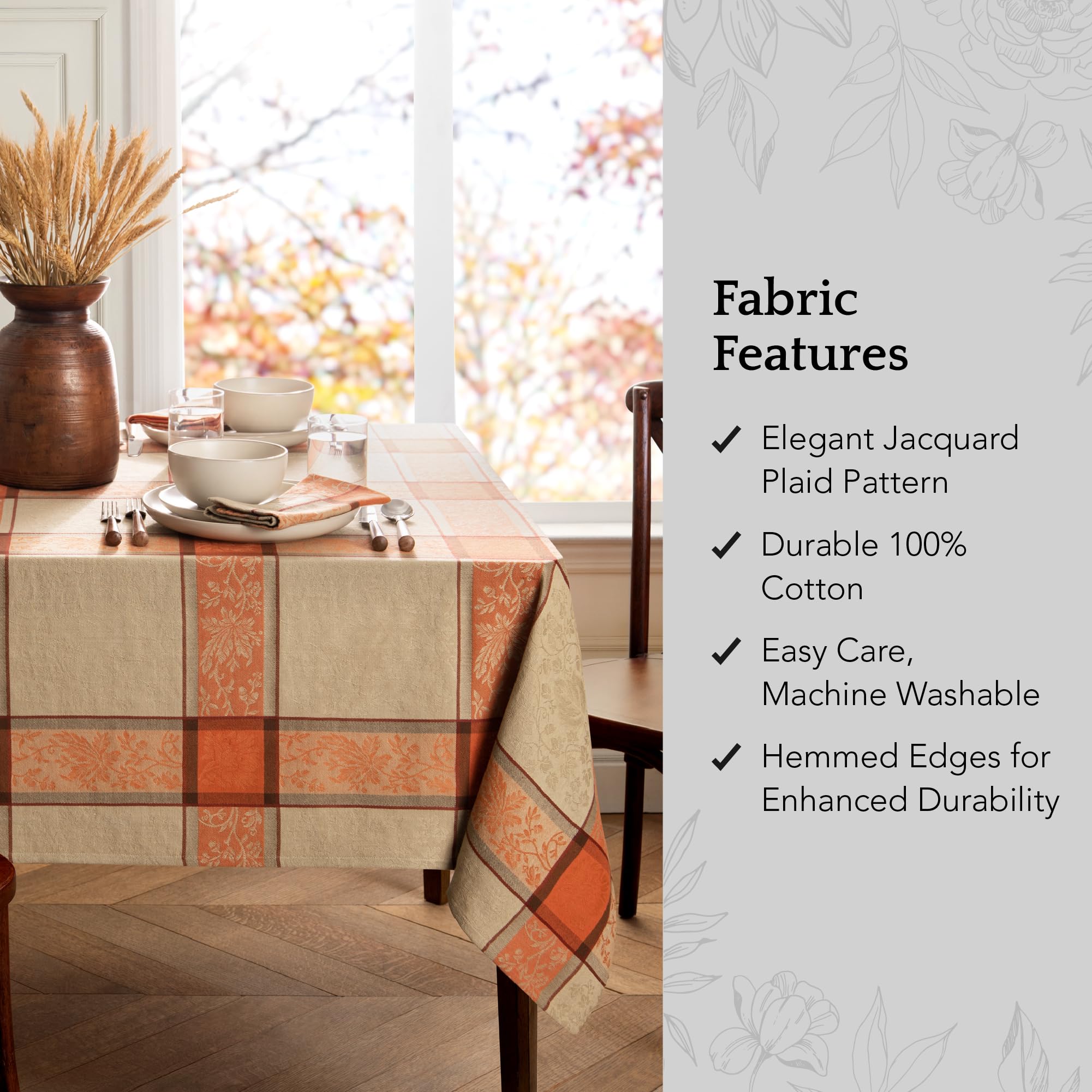 tablecloth fabric features
