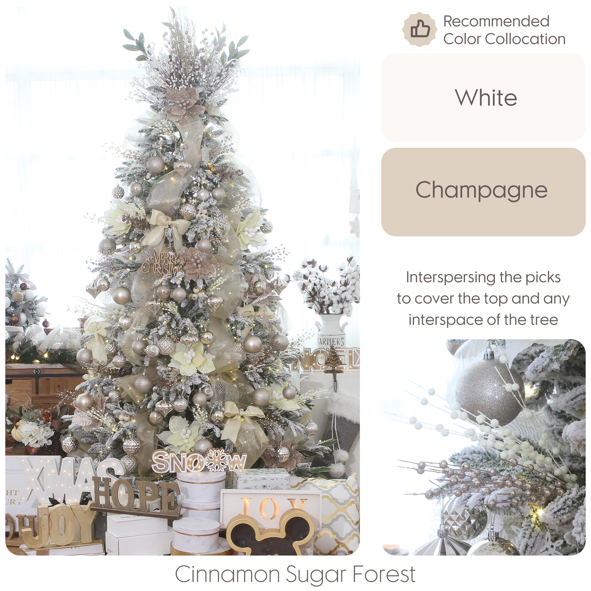cinnamon sugar forest Christmas tree decor