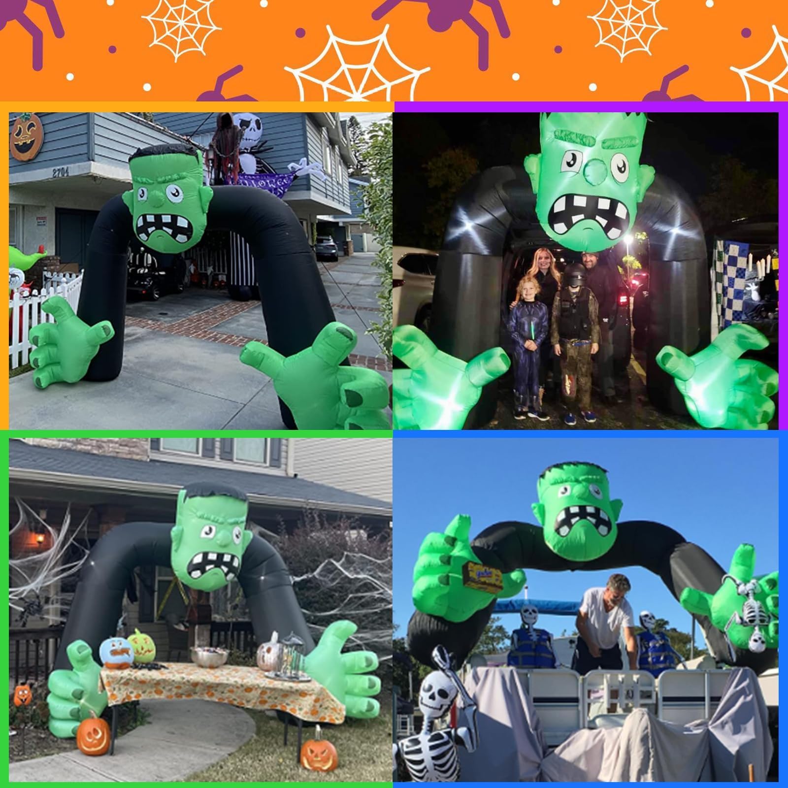 Large Halloween Inflatable Archway Frankenstein