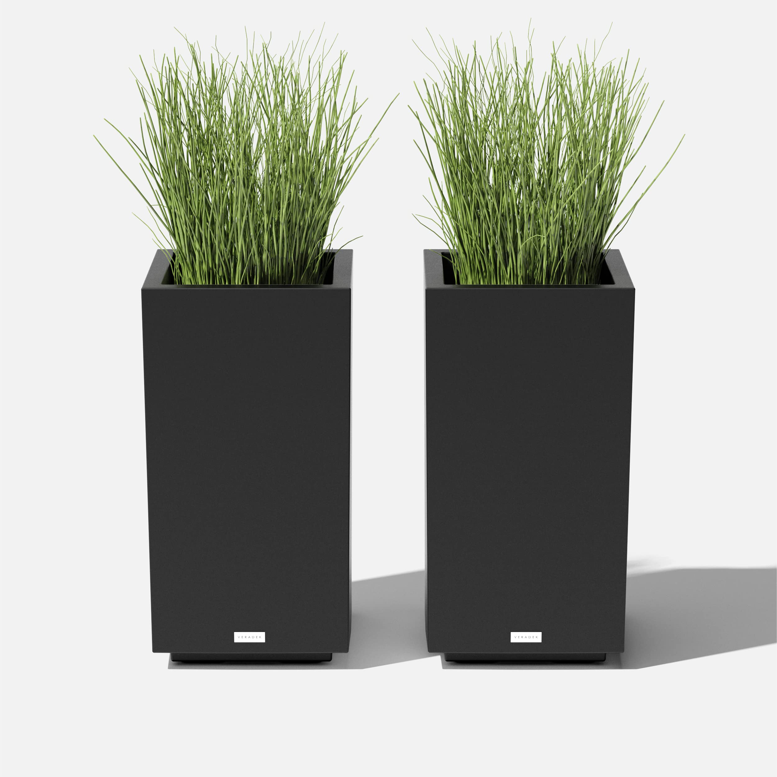 modern black planter box