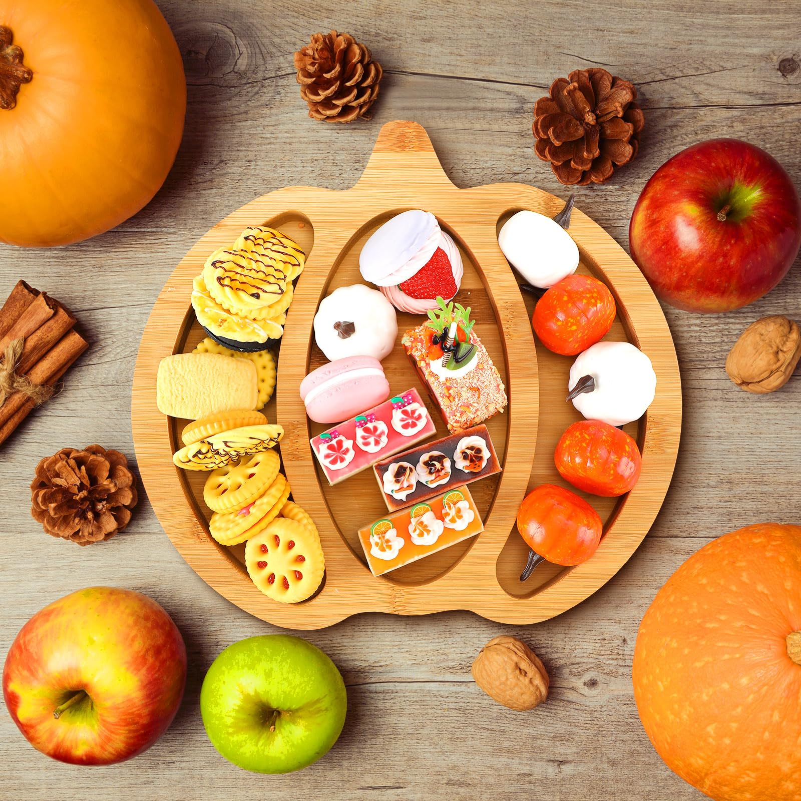 handcrafted wood serving tray fall decor