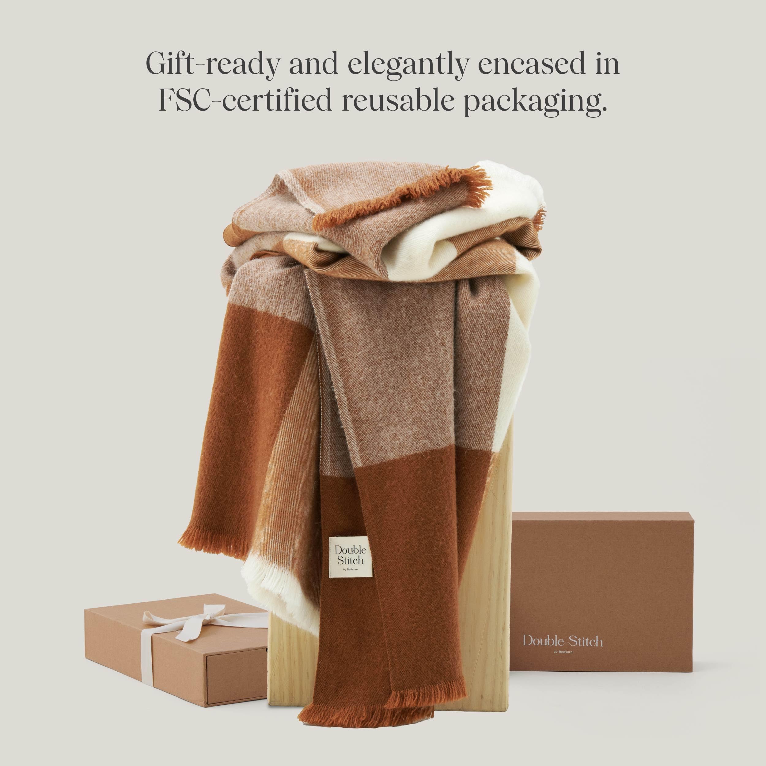 cozy fall throw blanket gift box set