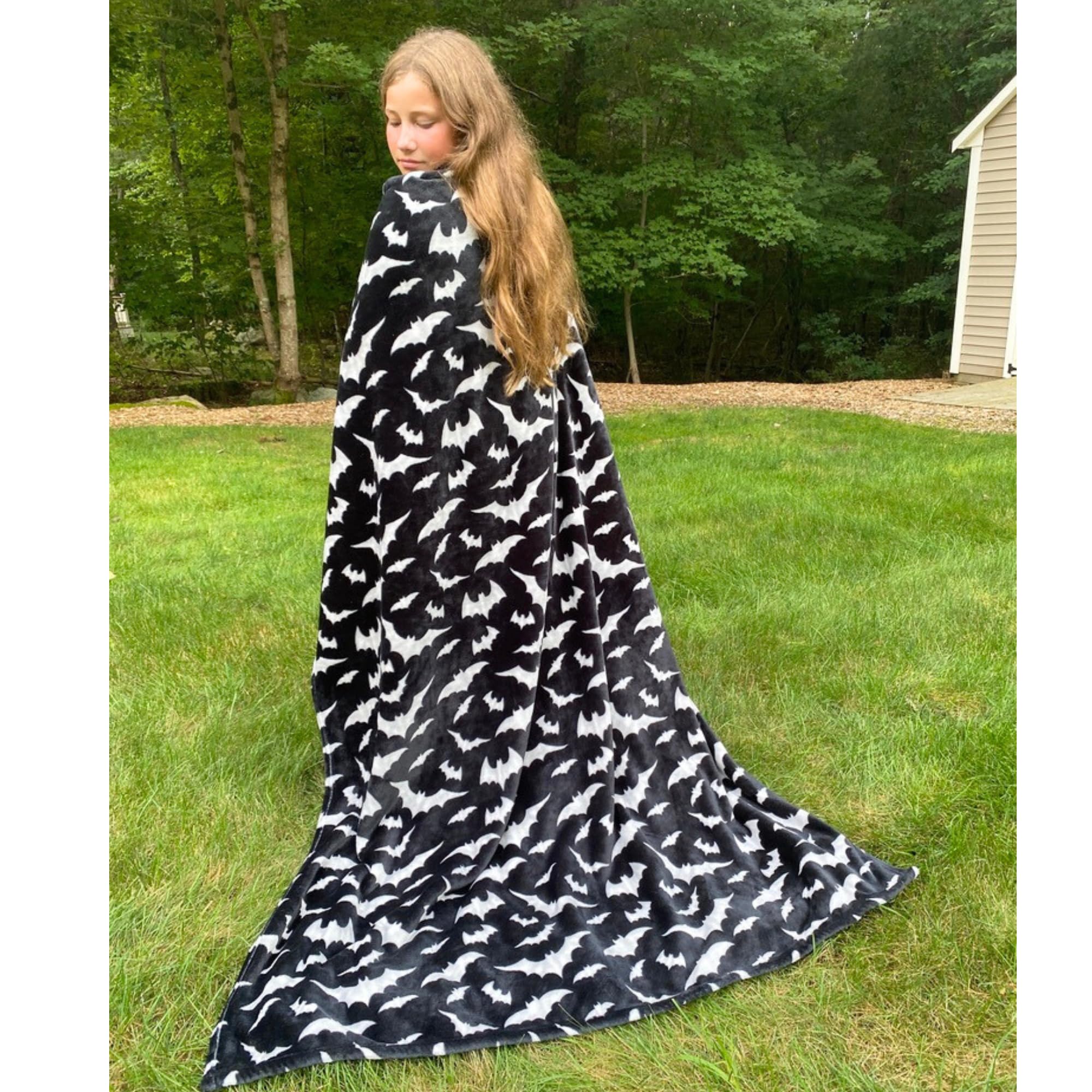 cozy plush bat throw blanket