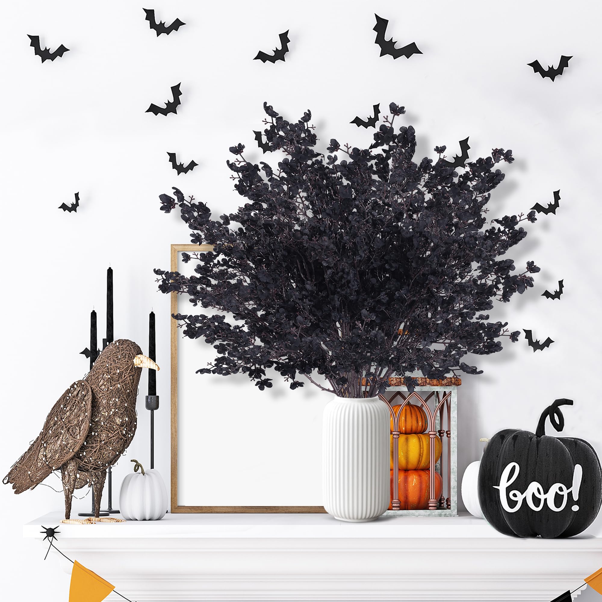 Halloween black flower decorations