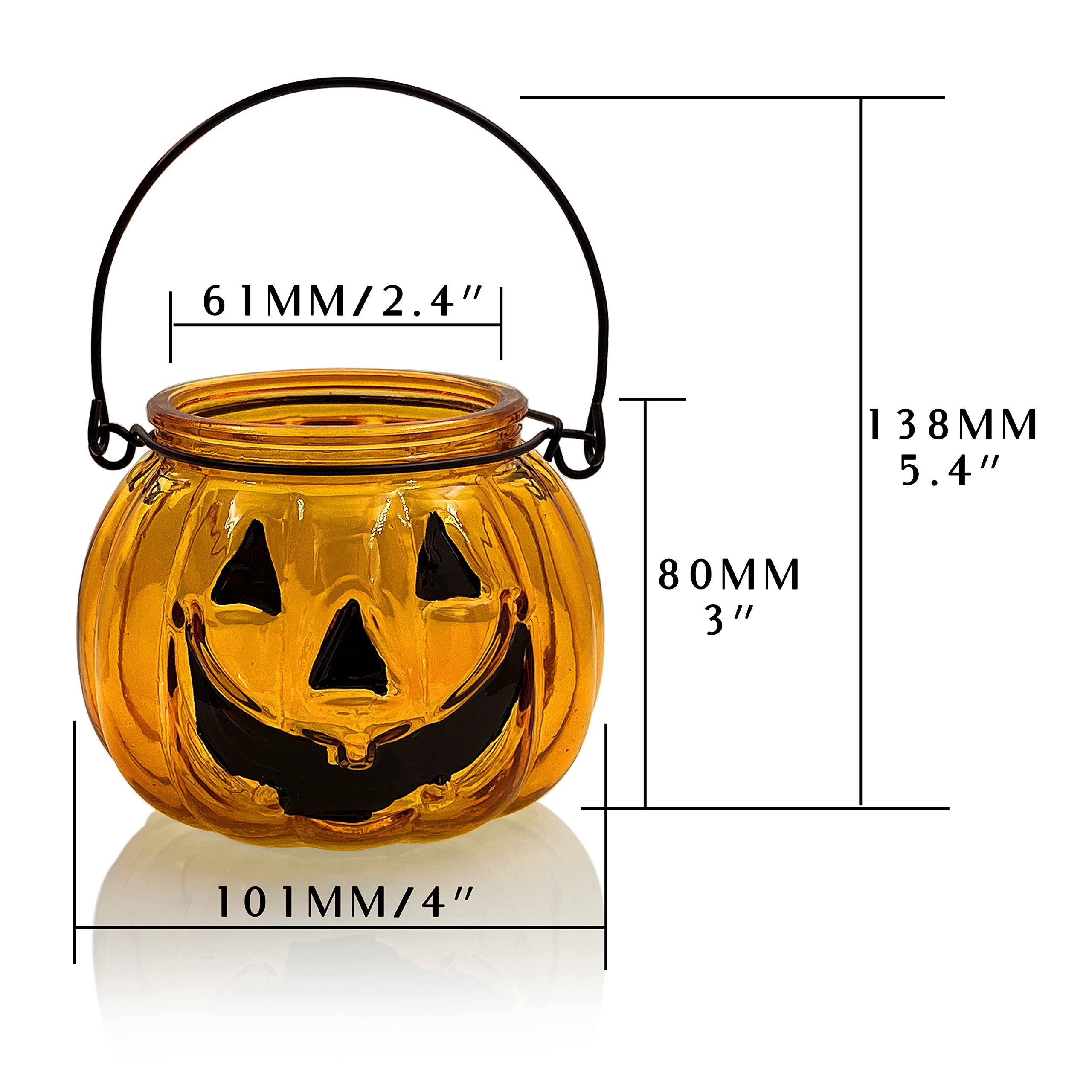pumpkin candle holder size