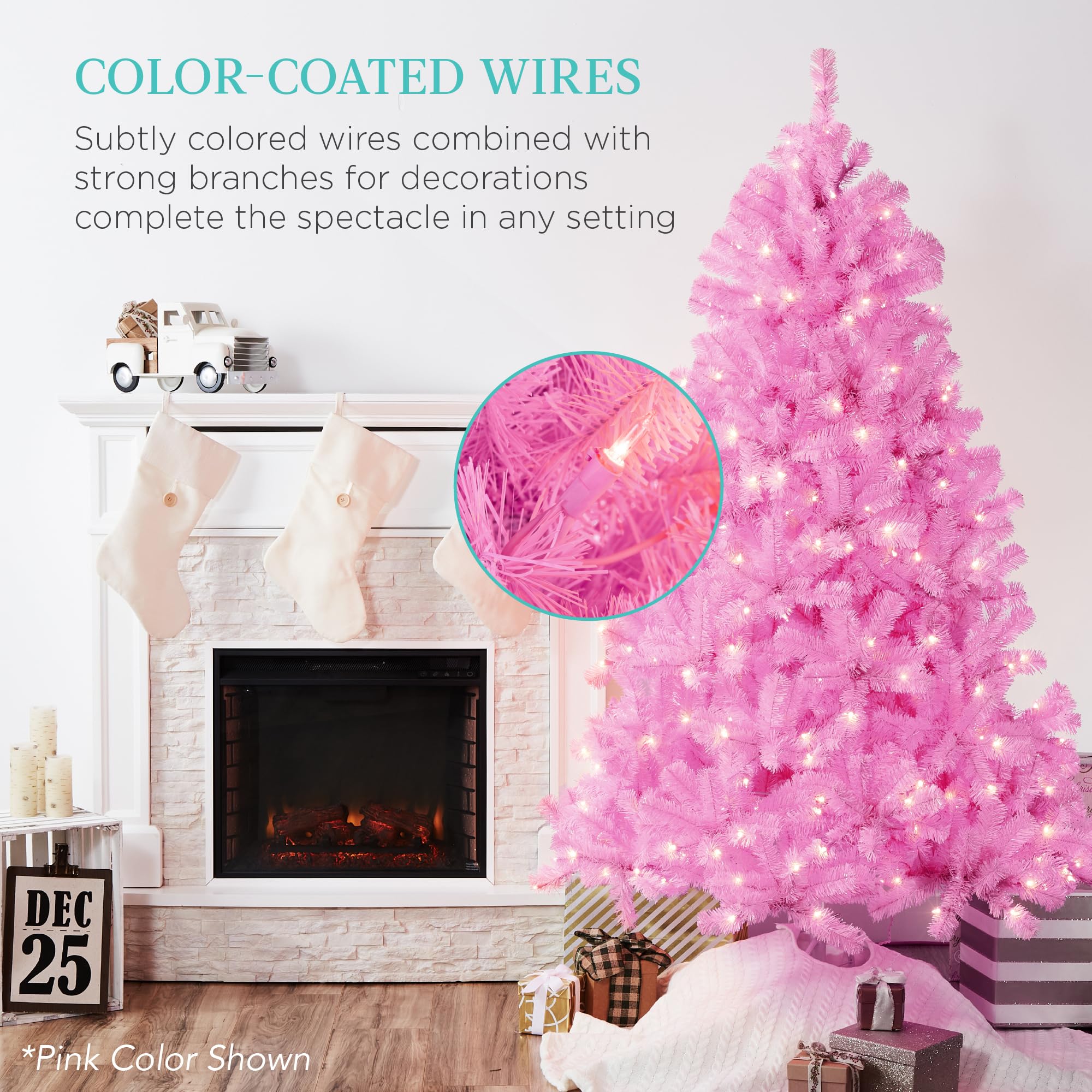 9ft Pre-Lit Purple Christmas Tree