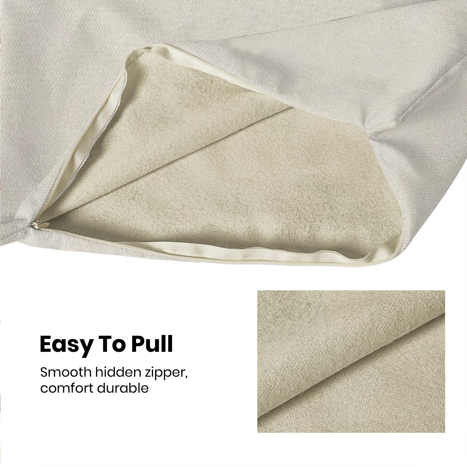 easy to use pillow cover with zipper