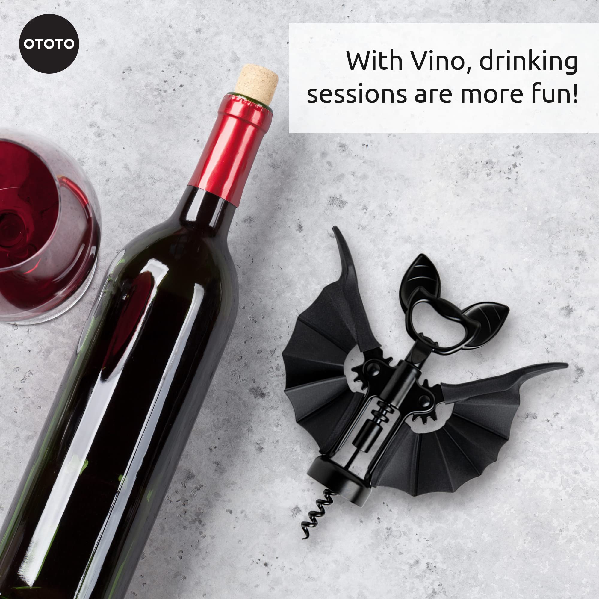 bat wine bottle opener