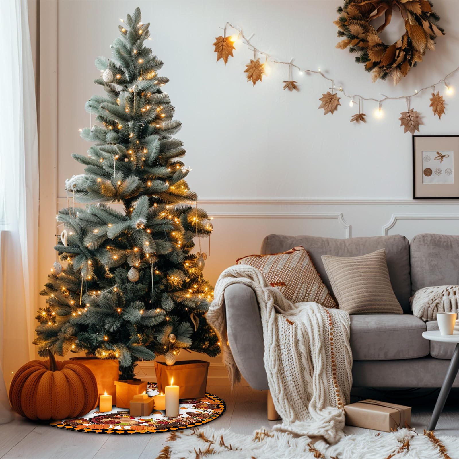 Thanksgiving tree skirt