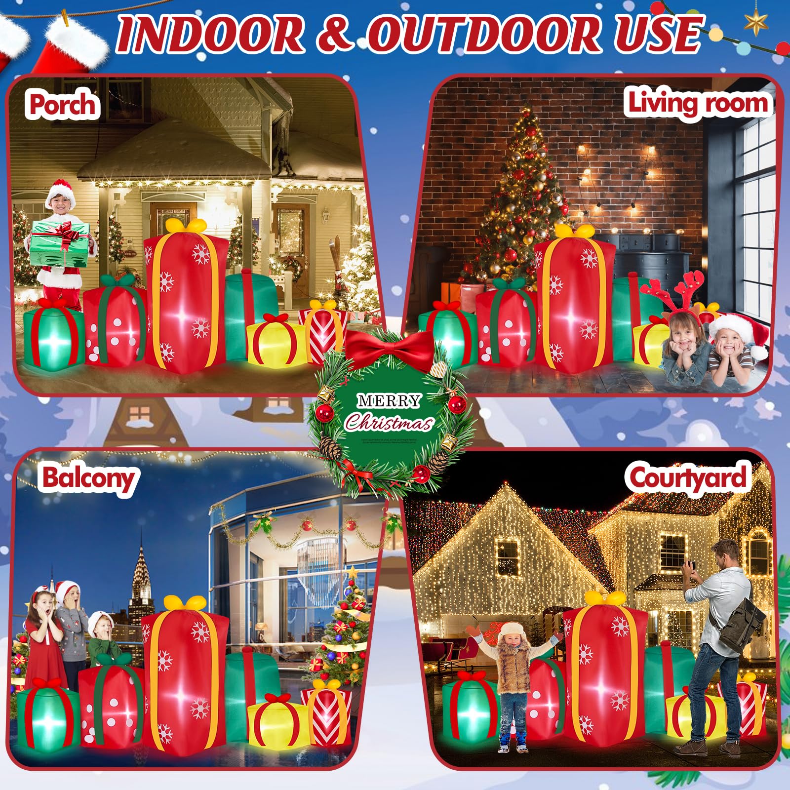 Indoor and outdoor use gift inflatable