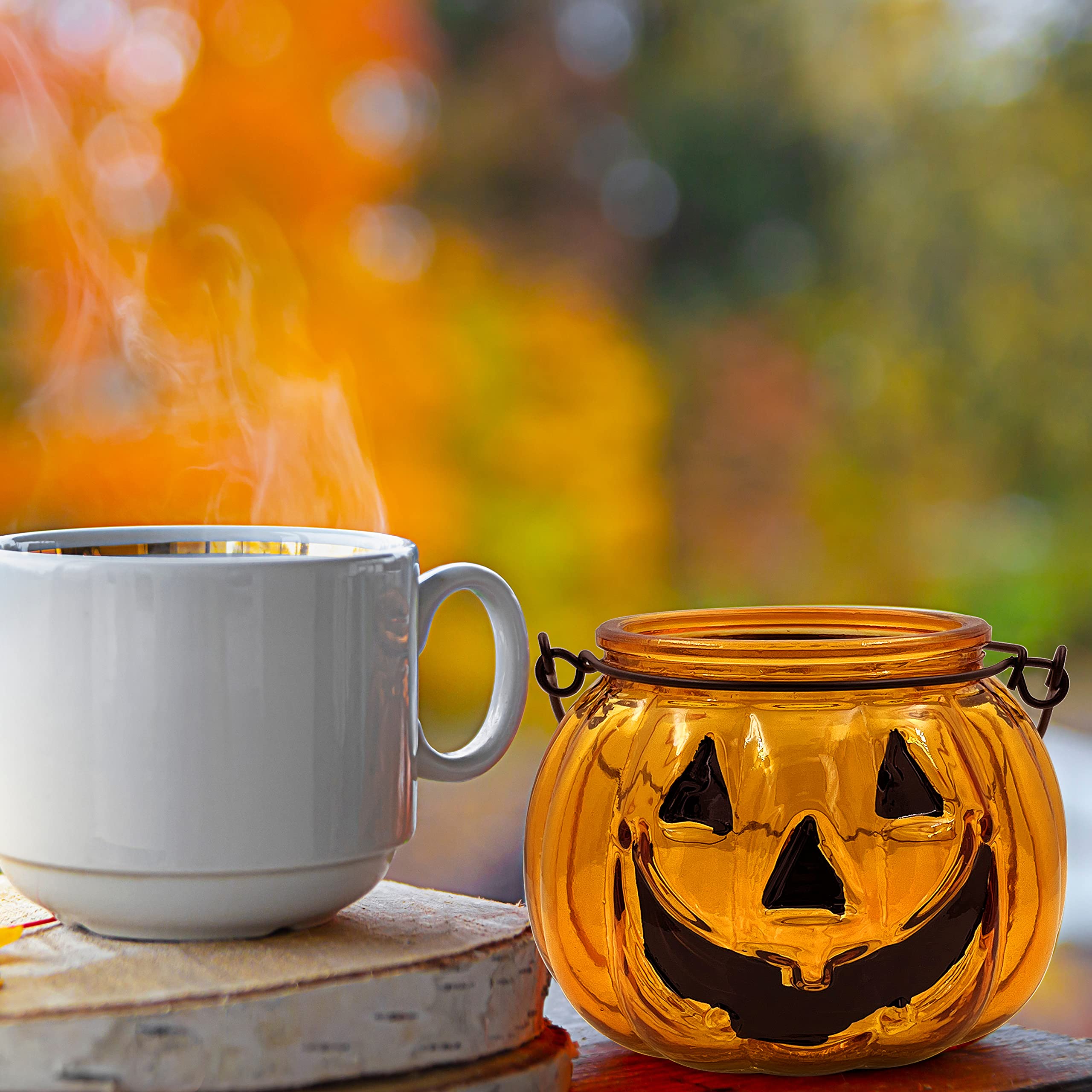 pumpkin candle holders for halloween decor