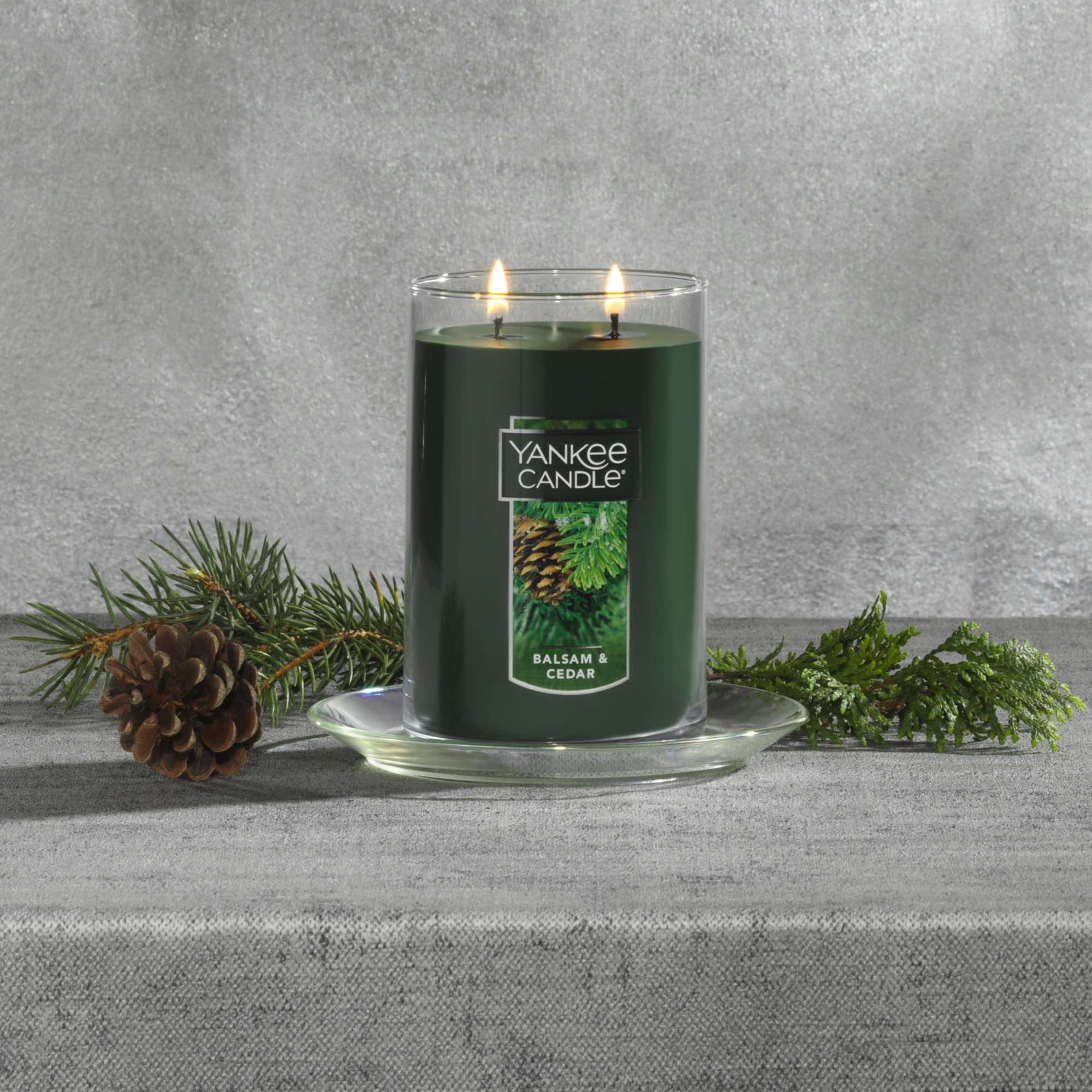 Balsam and Cedar Scented Christmas Candle