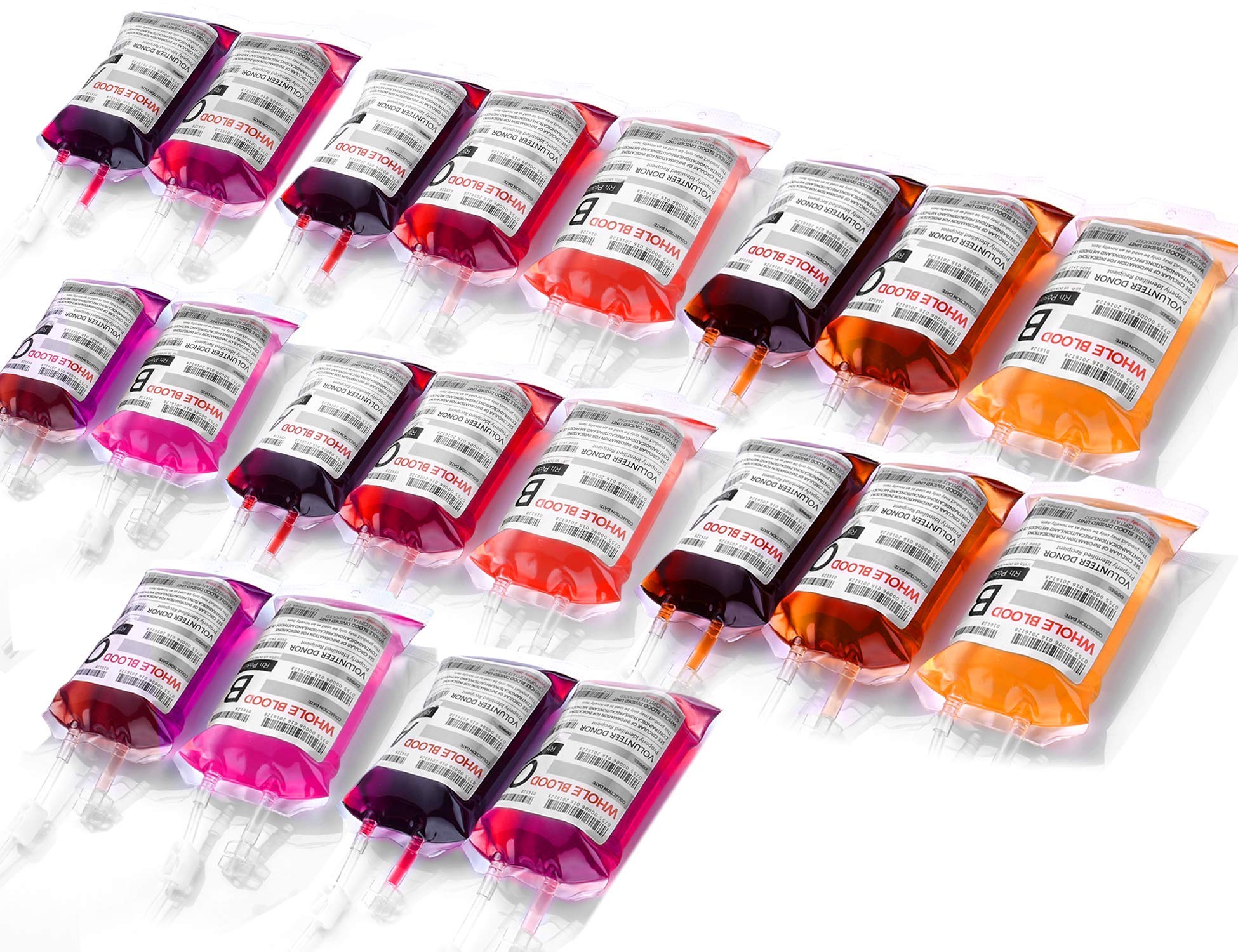 20 Pack Halloween Decorations Blood Bag for Drink