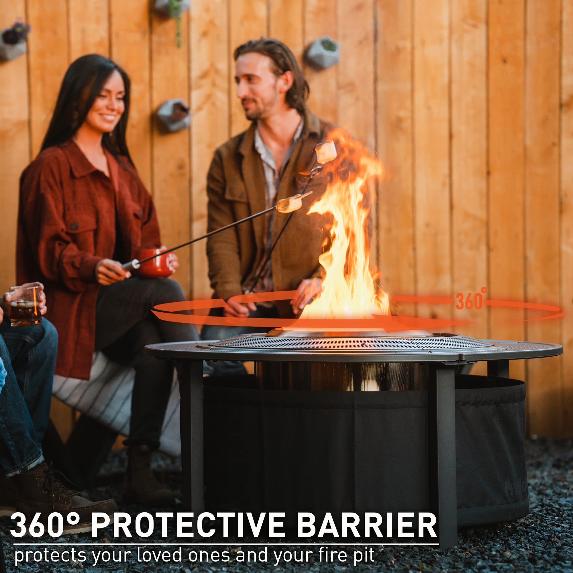 fire pit protective barrier