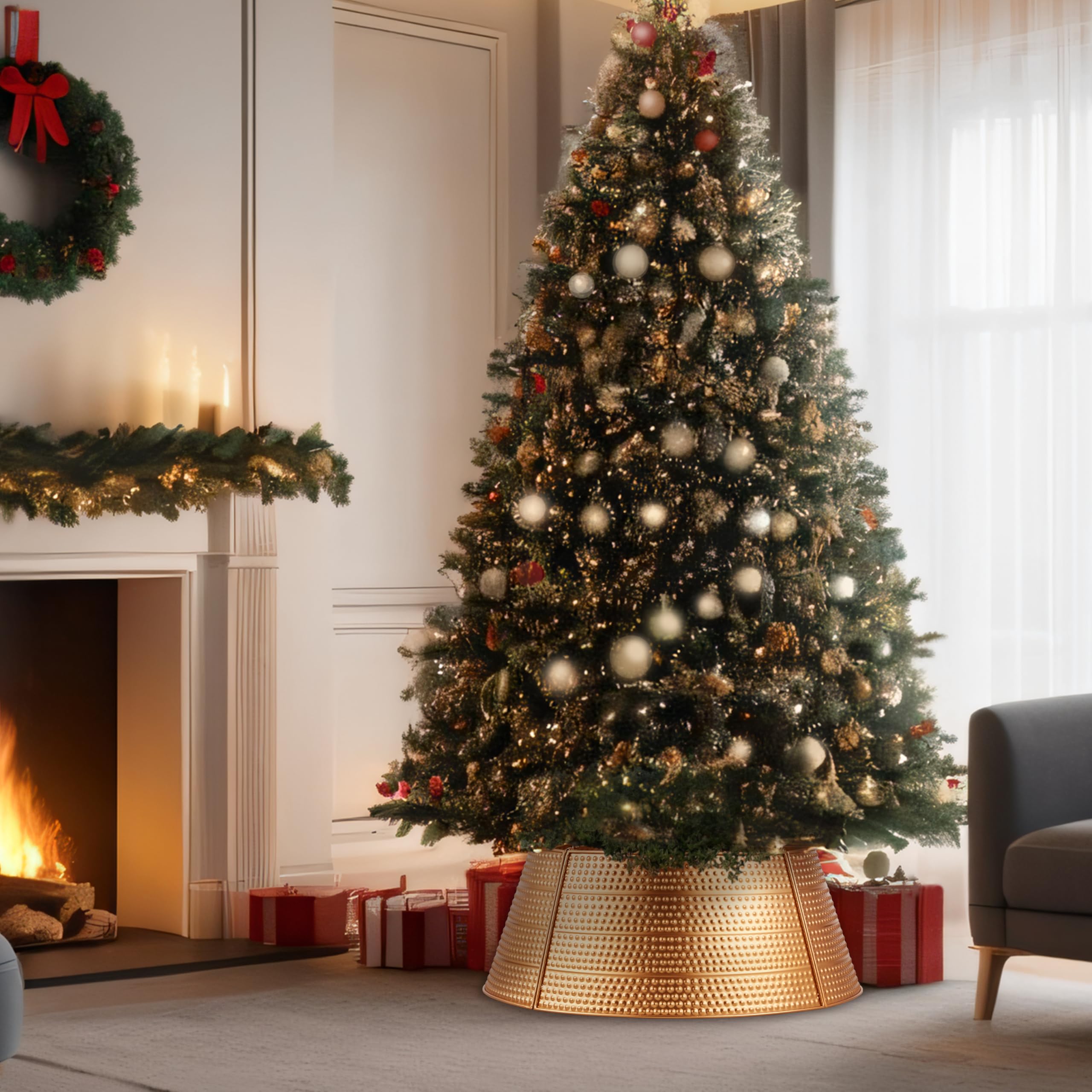 Gold Christmas Tree Collar